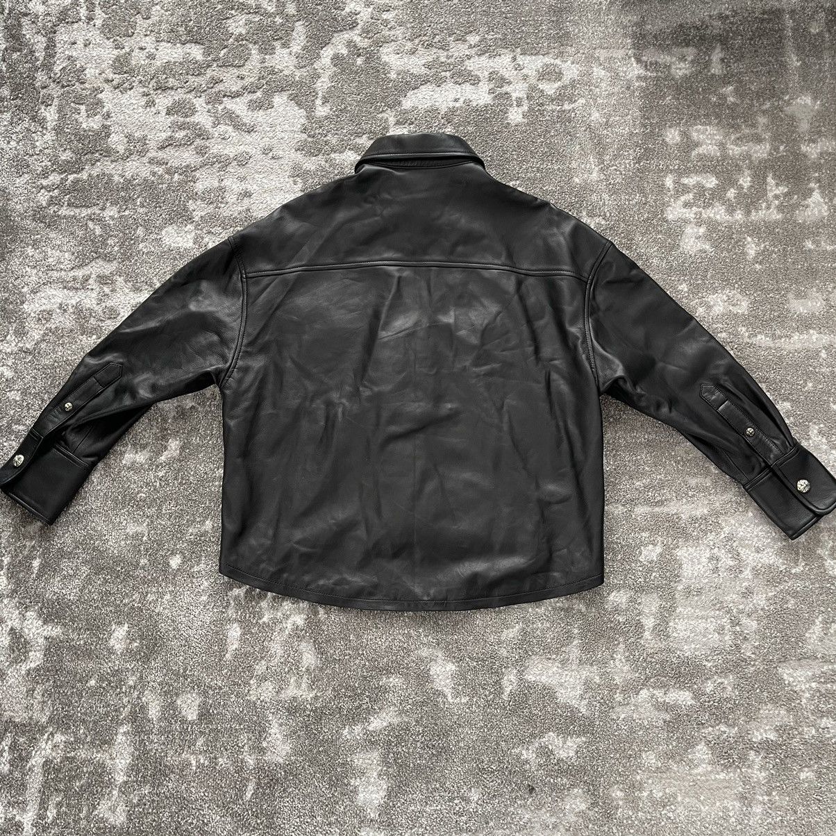 Chrome Hearts Chrome Hearts Black Leather Button Jacket Size US S / EU 44-46 / 1 - 5 Thumbnail