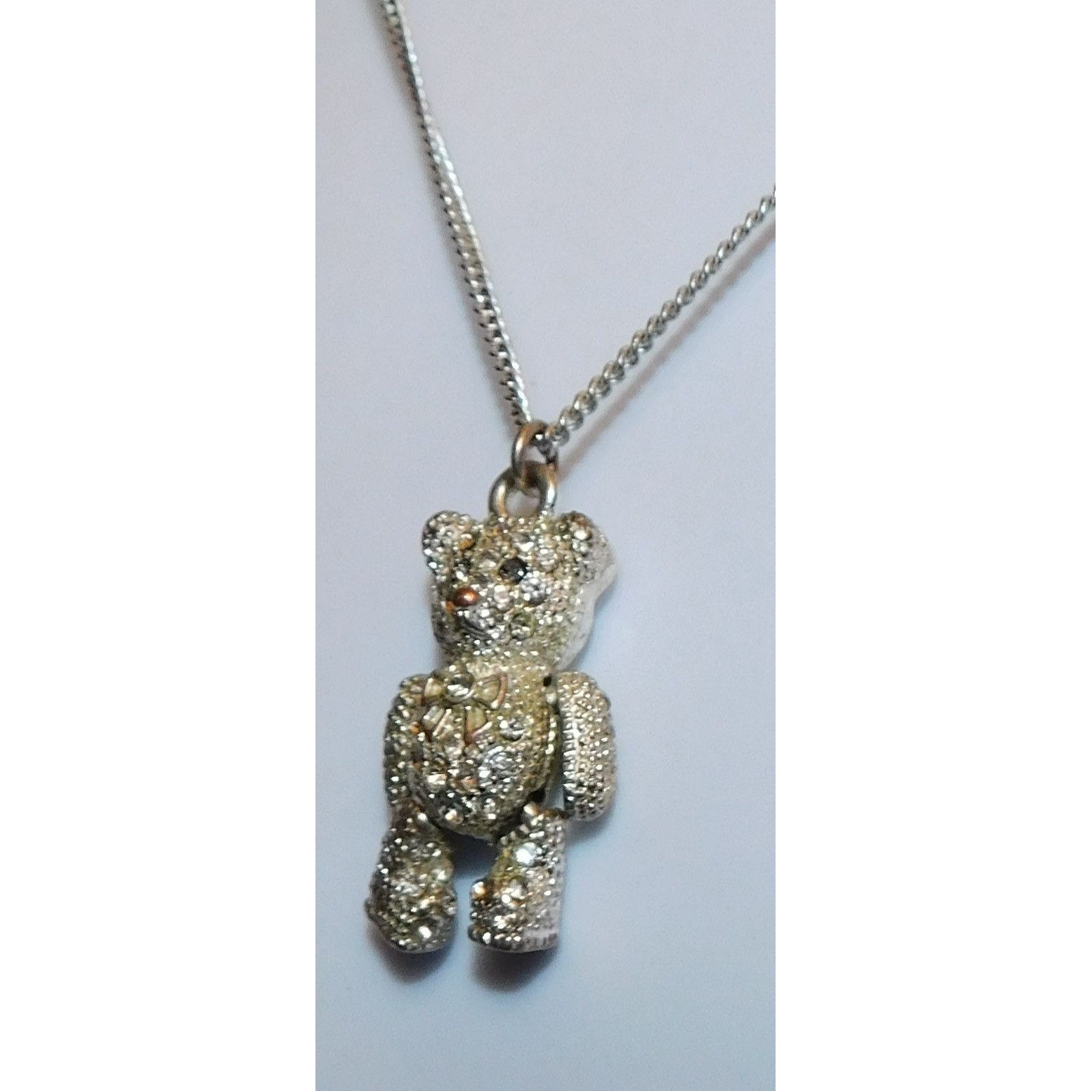 Other Articulated Rhinestone Bear Pendant Necklace Size ONE SIZE - 6 Thumbnail