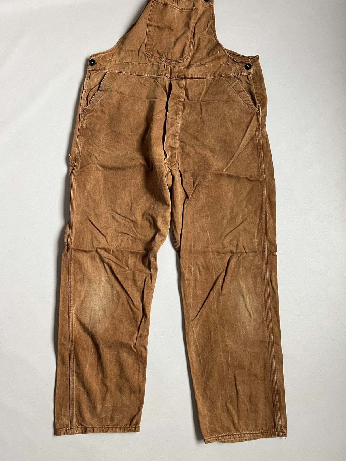 Vintage Vintage 50s 60s Men Work Wear Denim Gripwell Orange Overall Size US 36 / EU 52 - 2 Thumbnail