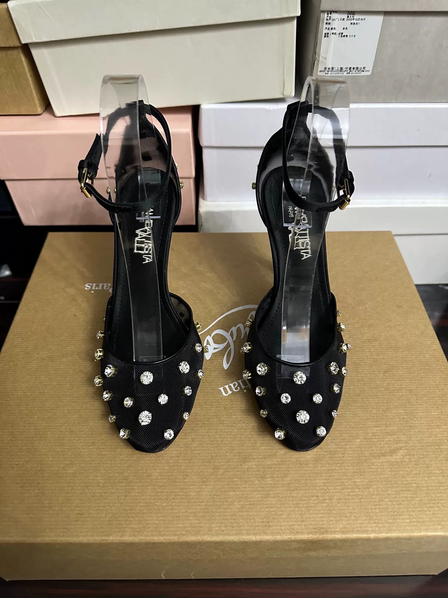 Giambattista Valli Giambattista Valli 2022 Haute Couture Crystal Shoes Size US 5 / IT 35 - 1 Thumbnail
