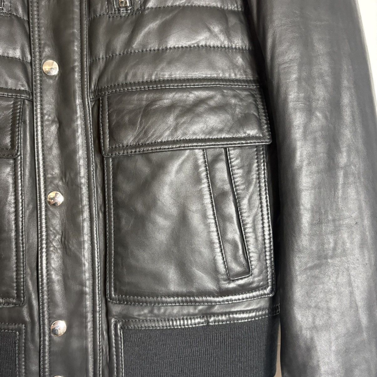 Balmain Balmain Quilted Lambskin Leather Collared Jacket Size US M / EU 48-50 / 2 - 3 Thumbnail
