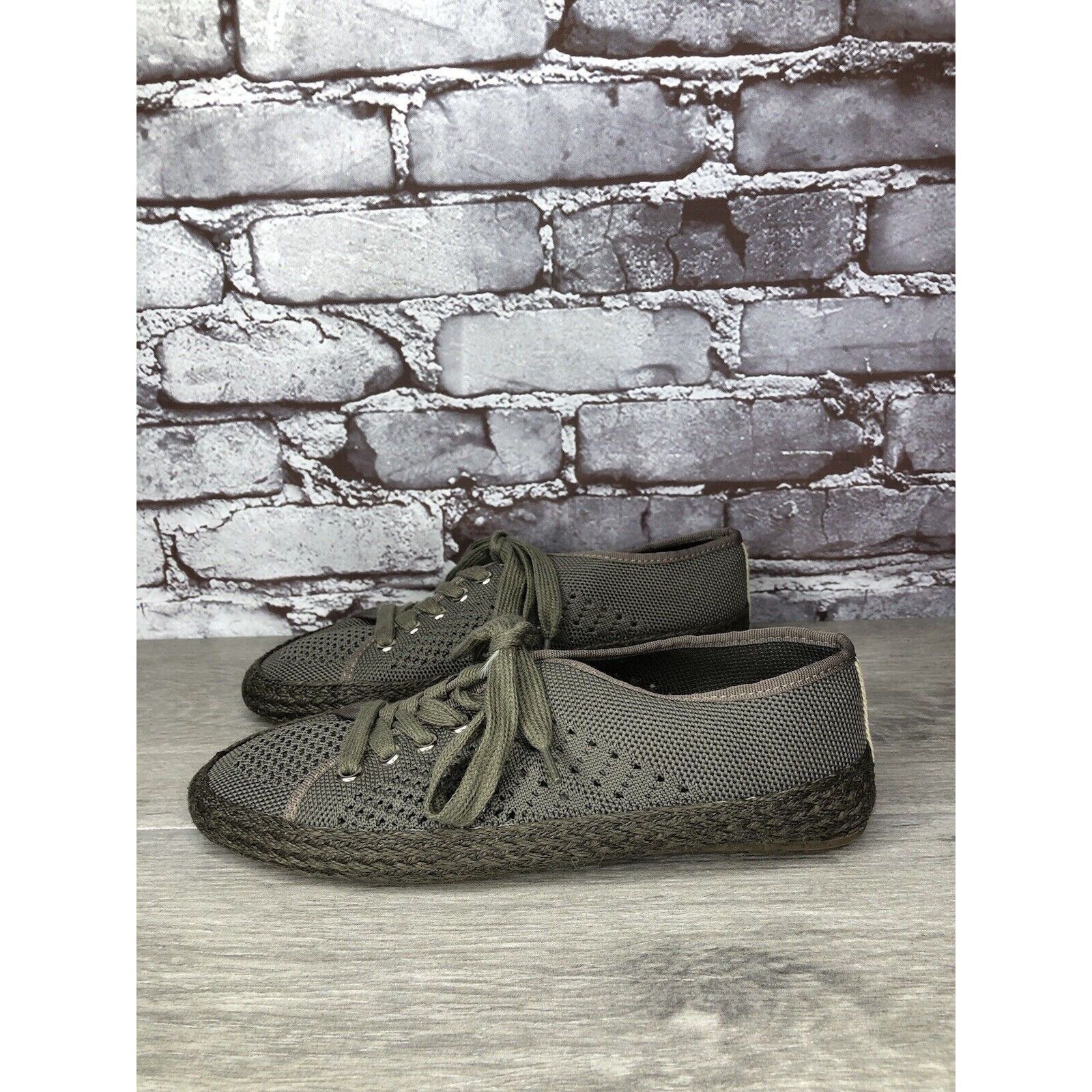 Other Emu Australia Olive Green Knit Espadrilles Casual Lace Up Sh Size US 8 / IT 38 - 14 Thumbnail