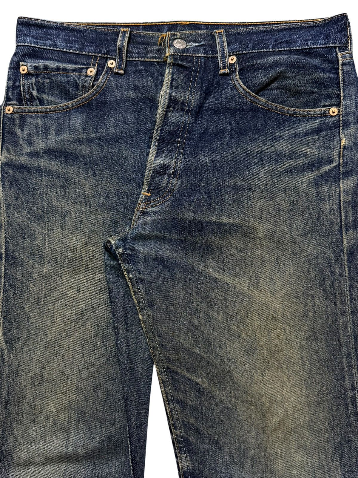 Levi's Vintage Clothing Vintage 90s Levis 501 Faded Mud Wash Distress Regular Fits Size US 32 / EU 48 - 3 Thumbnail