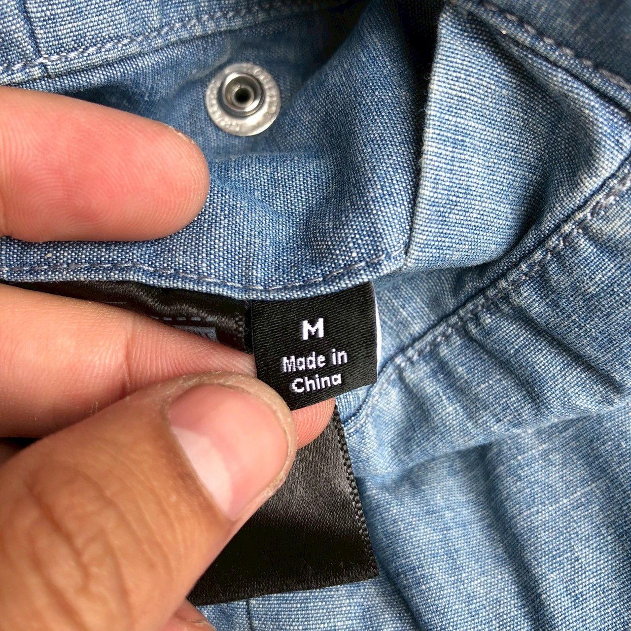 Lemaire × Uniqlo Uniqlo and Lemaire Chambray Collarless Jacket Size US M / EU 48-50 / 2 - 6 Thumbnail
