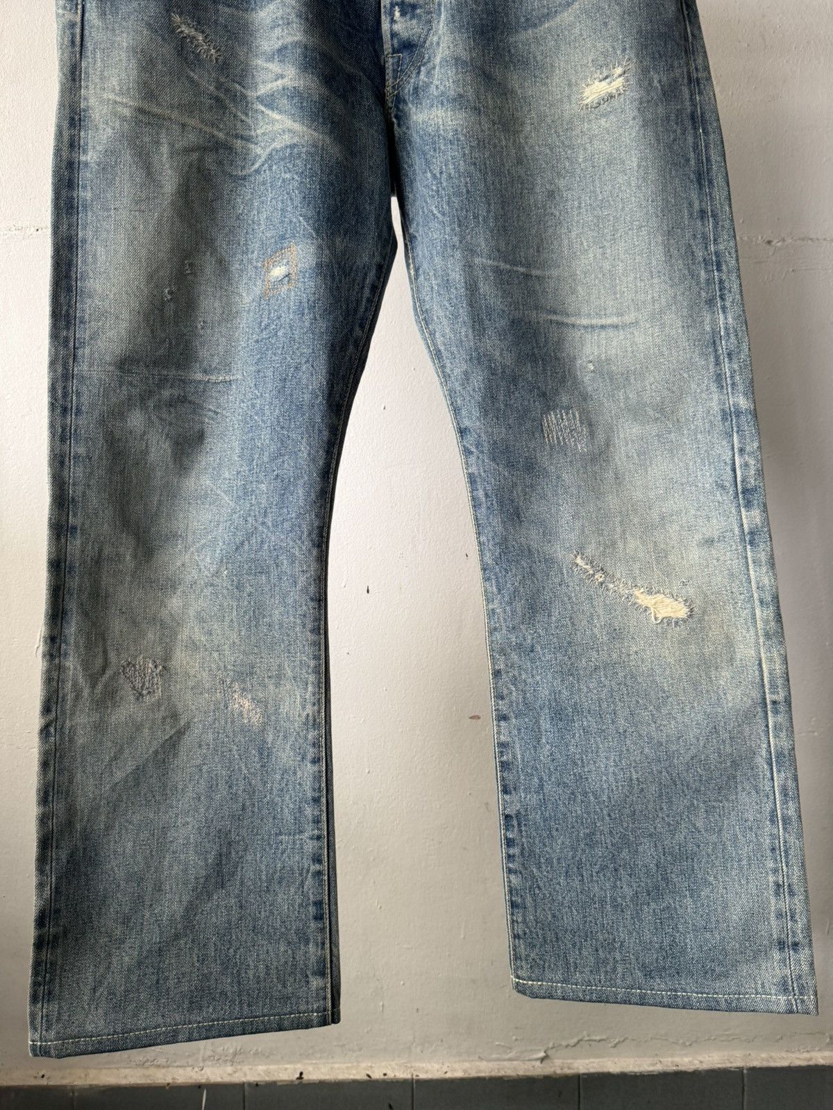 Ralph Lauren 2006 RRL 1/1 Moonshine Wash Lapidary Gemstone Selvedge Denim Size US 35 - 6 Thumbnail