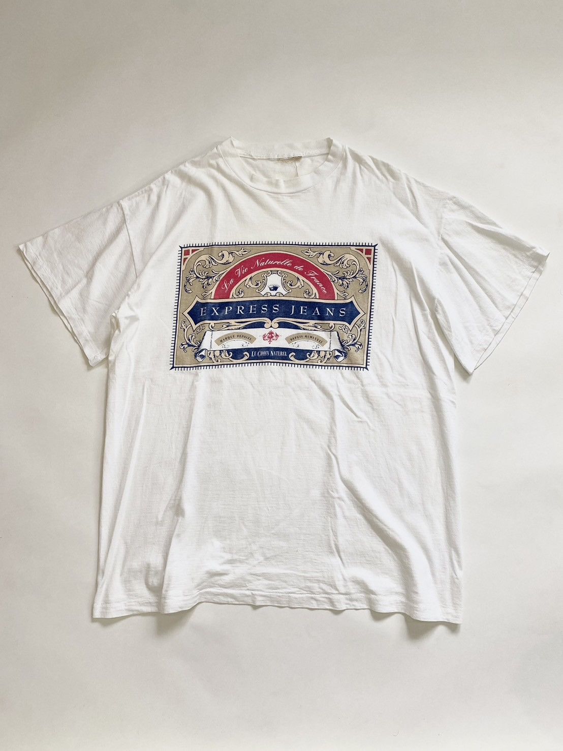 Japanese Brand × Vintage Vintage 90s Express Jeans Graphic Tee Size US XXL / EU 58 / 5 - 1 Thumbnail