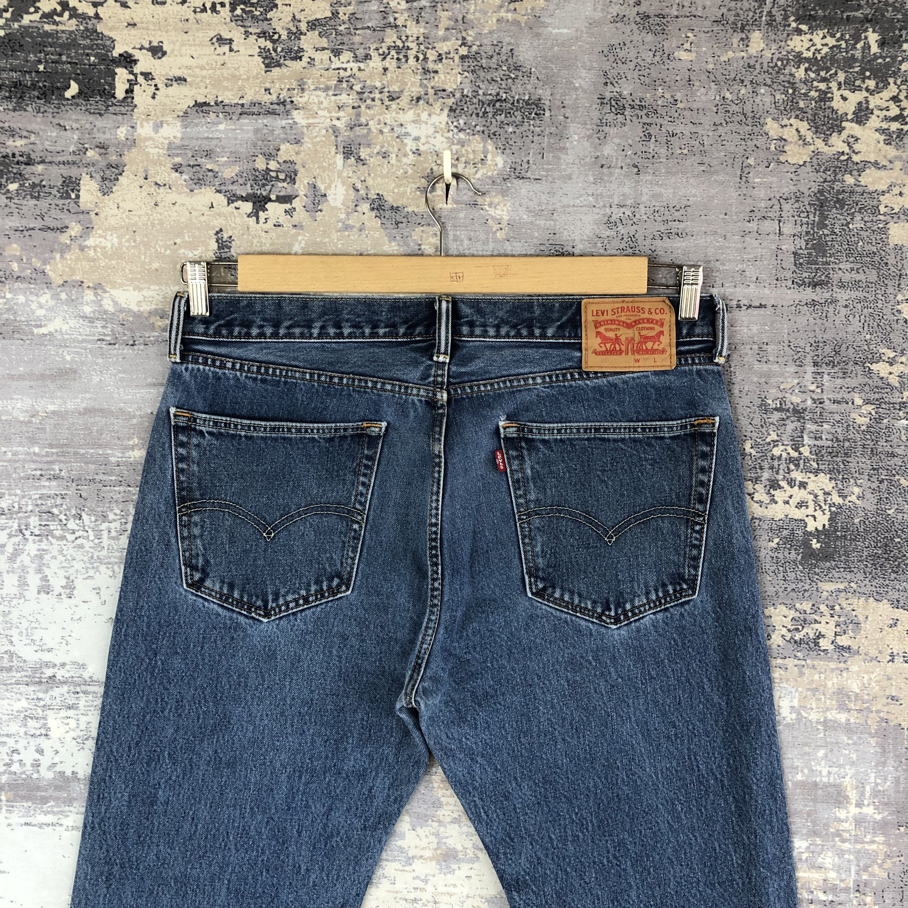 Levi's Vintage 90's Levis 505 Faded Jeans Levi's Stone Wash Denim Size US 36 / EU 52 - 4 Thumbnail