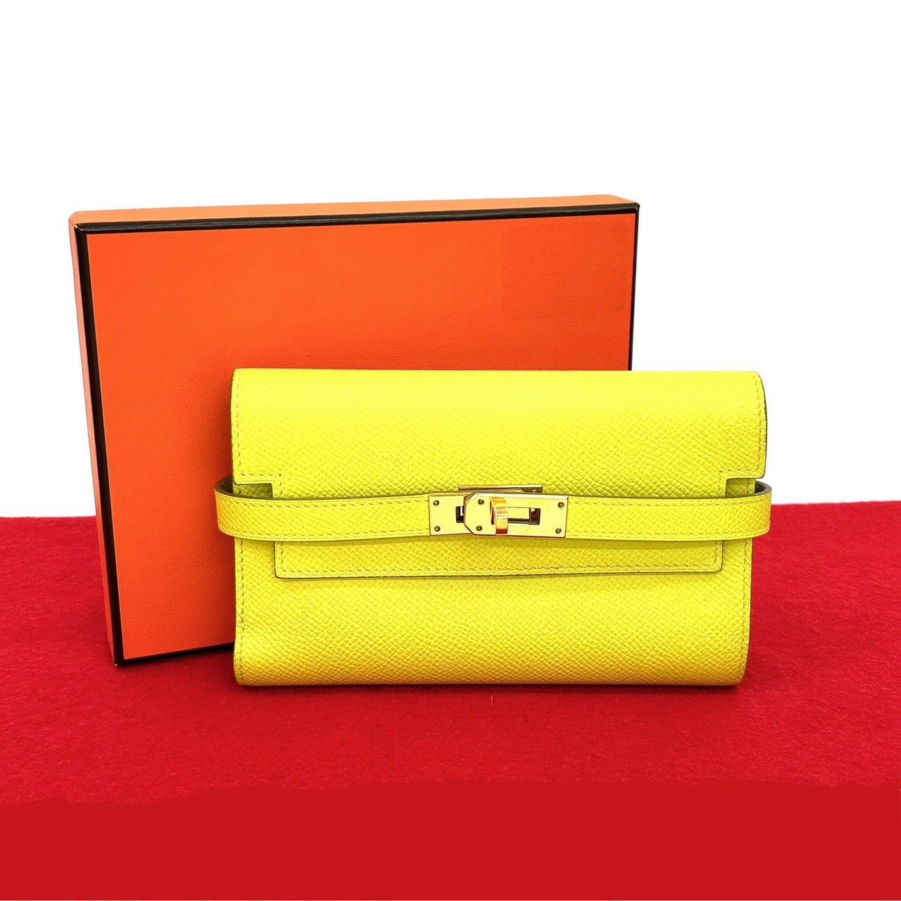 Hermes Hermes Hermes Kelly Wallet Epsom Leather Wallet Leather Short Wallet Stamp D (2019) DUTY FREE for USA Size ONE SIZE - 1 Thumbnail
