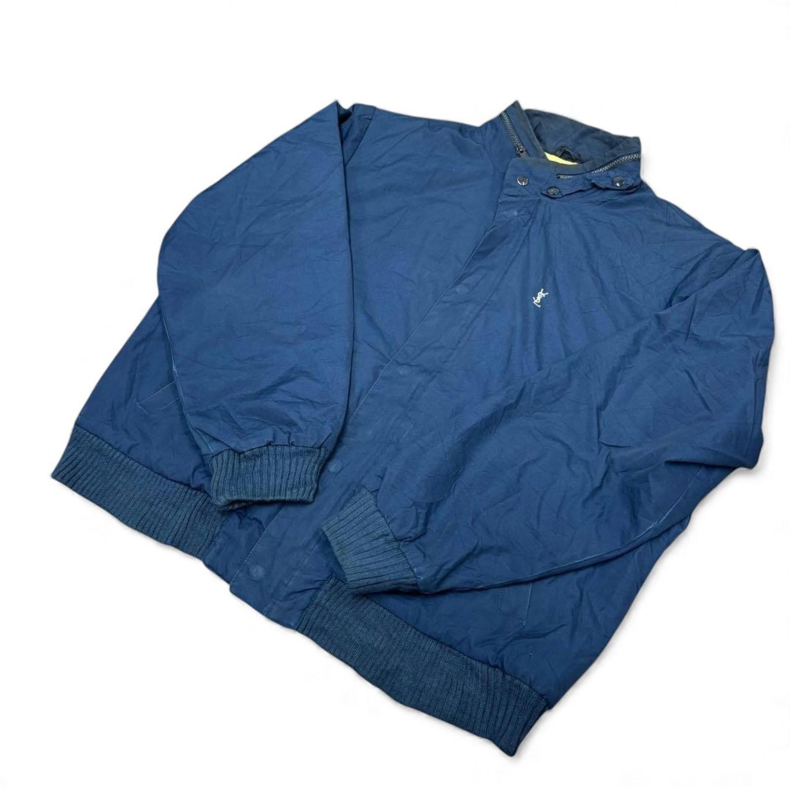 Yves Saint Laurent Yves Saint Laurent - Men's Navy Blue Windbreaker Jacket Size US XL / EU 56 / 4 - 2 Thumbnail