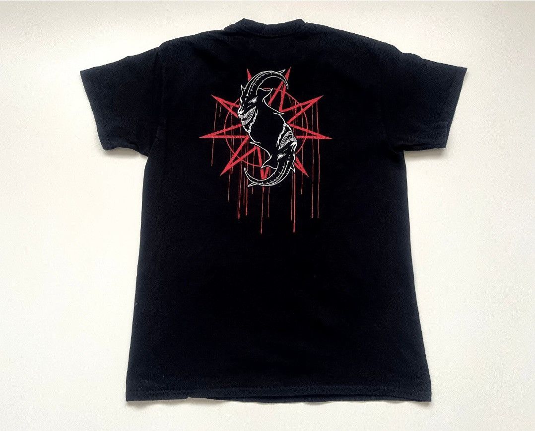 Gildan SLIPKNOT SHIRT GOAT PENTAGRAM 2015 VINTAGE METAL BAND SZ M Size US M / EU 48-50 / 2 - 2 Thumbnail