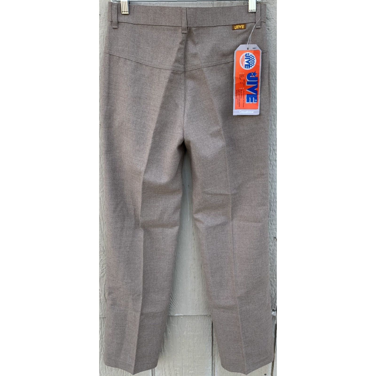 Vintage VINTAGE Jive Casualwear Pants 31 31 Waist 30.5 Inseam 31 Brown Polyester Viscose Unisex Adults 70s 1970s Snug Fitting Hippie Style Mens Womens Size 24" / US 00 / IT 34 - 6 Thumbnail