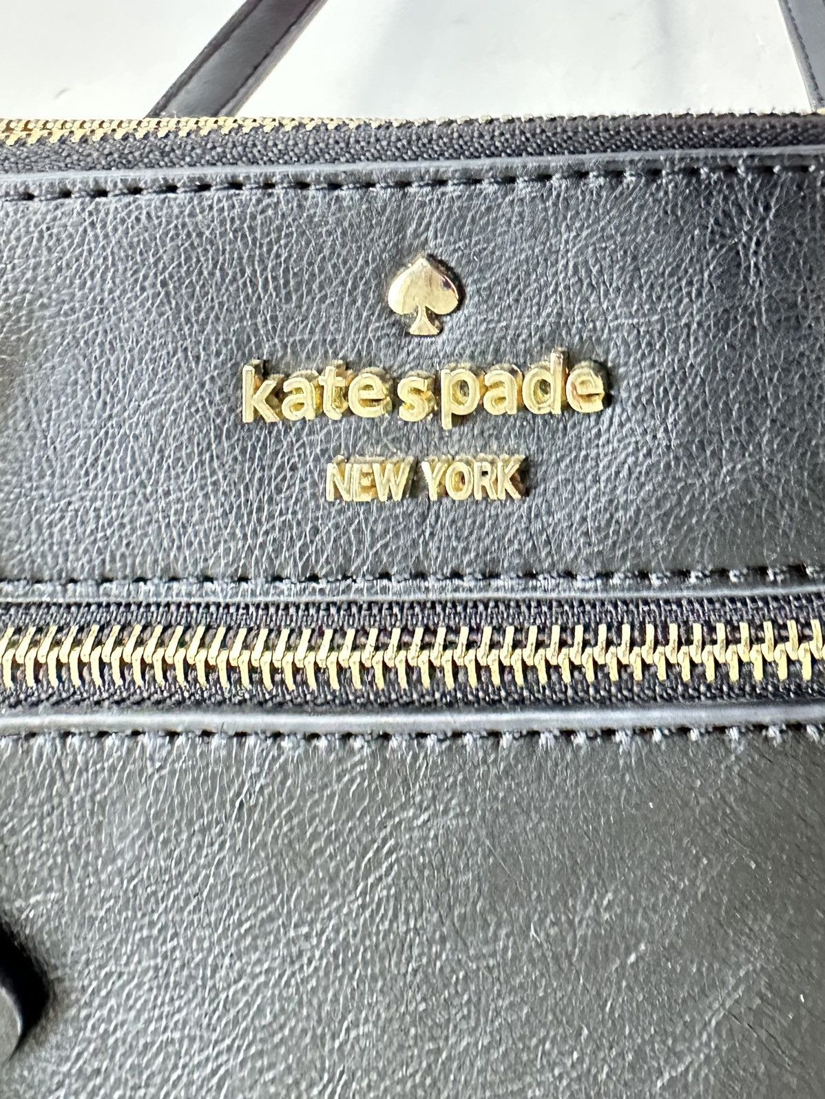 Kate Spade Kate Spade Matthew Dr Black Leather Satchel Two-Tone Gusset Size ONE SIZE - 2 Thumbnail