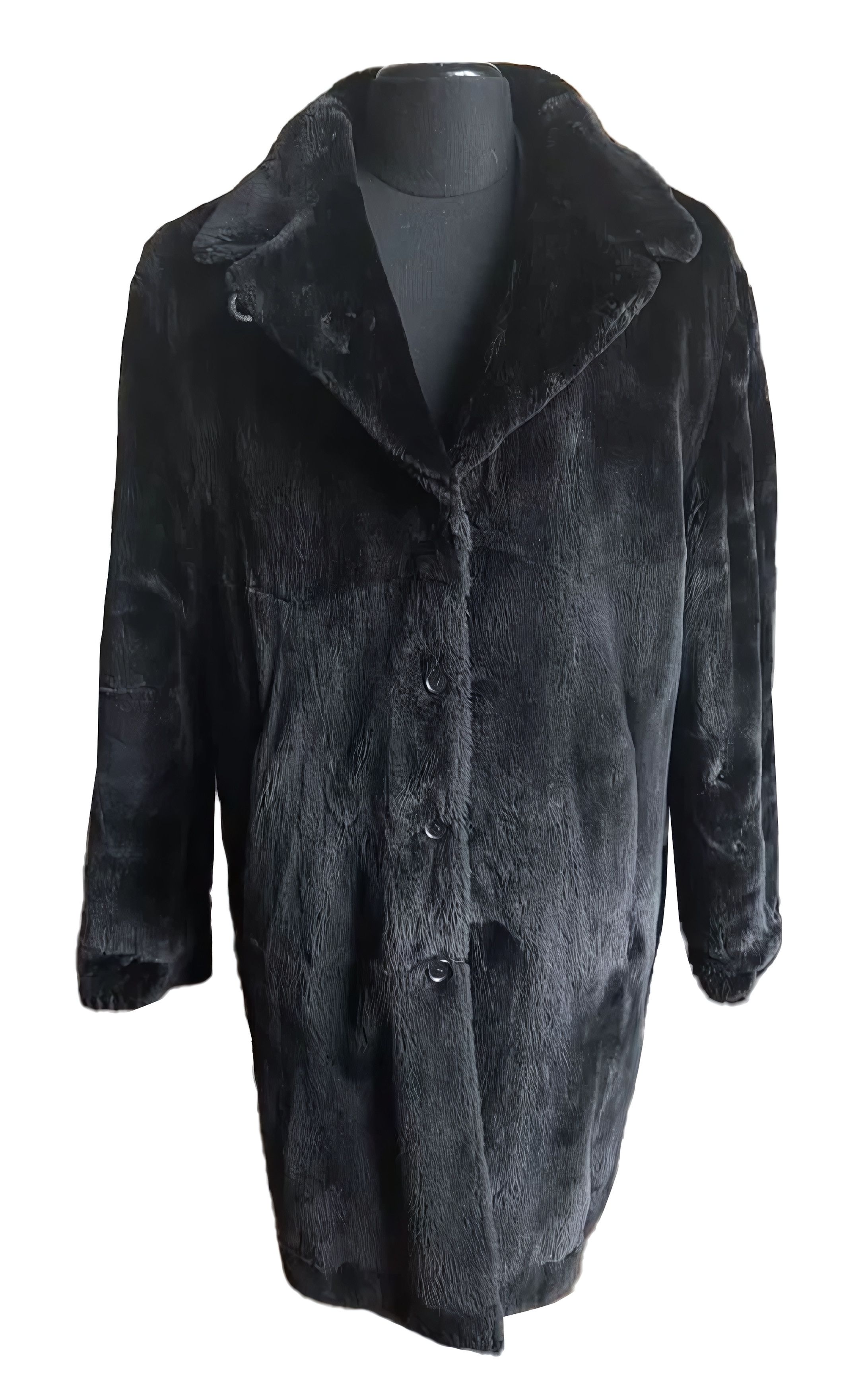 Brioni Reversible Myocastor Beaver Fur & Leather Coat