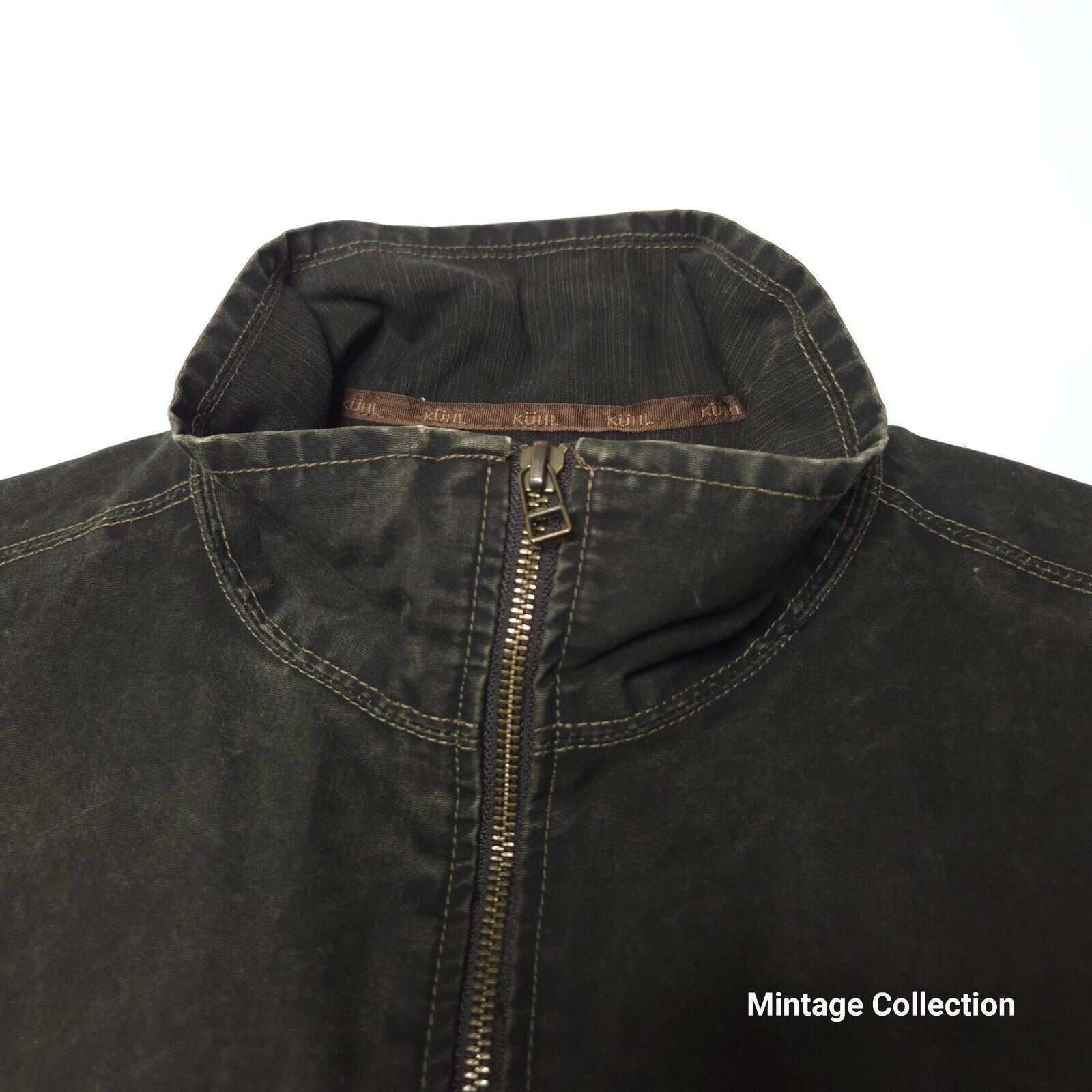 Kuhl KUHL MEN'S BURR VINTAGE PATINA DYE BROWN FULL ZIP JACKET XL Size US XL / EU 56 / 4 - 6 Thumbnail