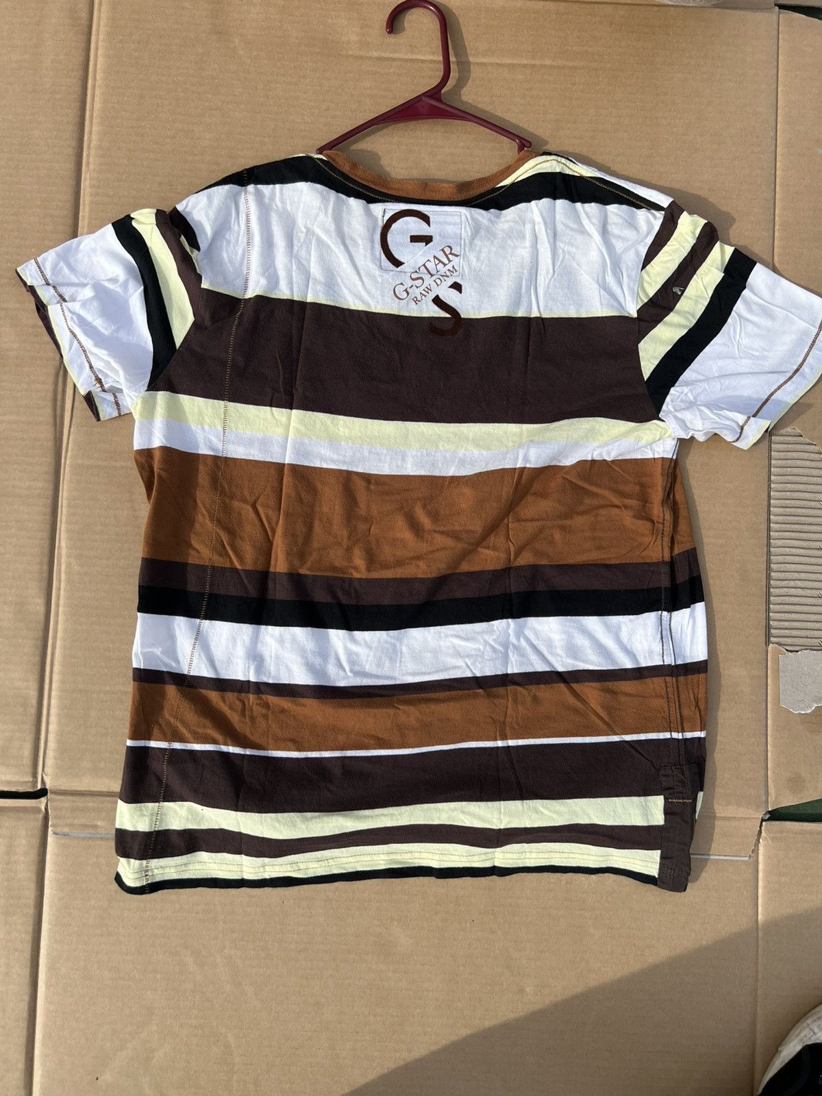 G-Star G-Star Raw Striped Tee Size US L / EU 52-54 / 3 - 2 Thumbnail