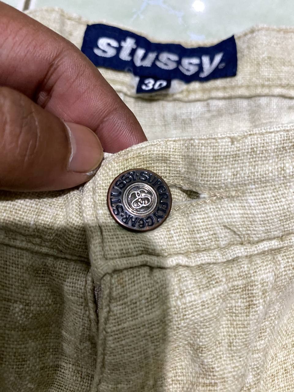Stussy Vintage 90s Stussy cargo short pants Size US 31 - 4 Thumbnail