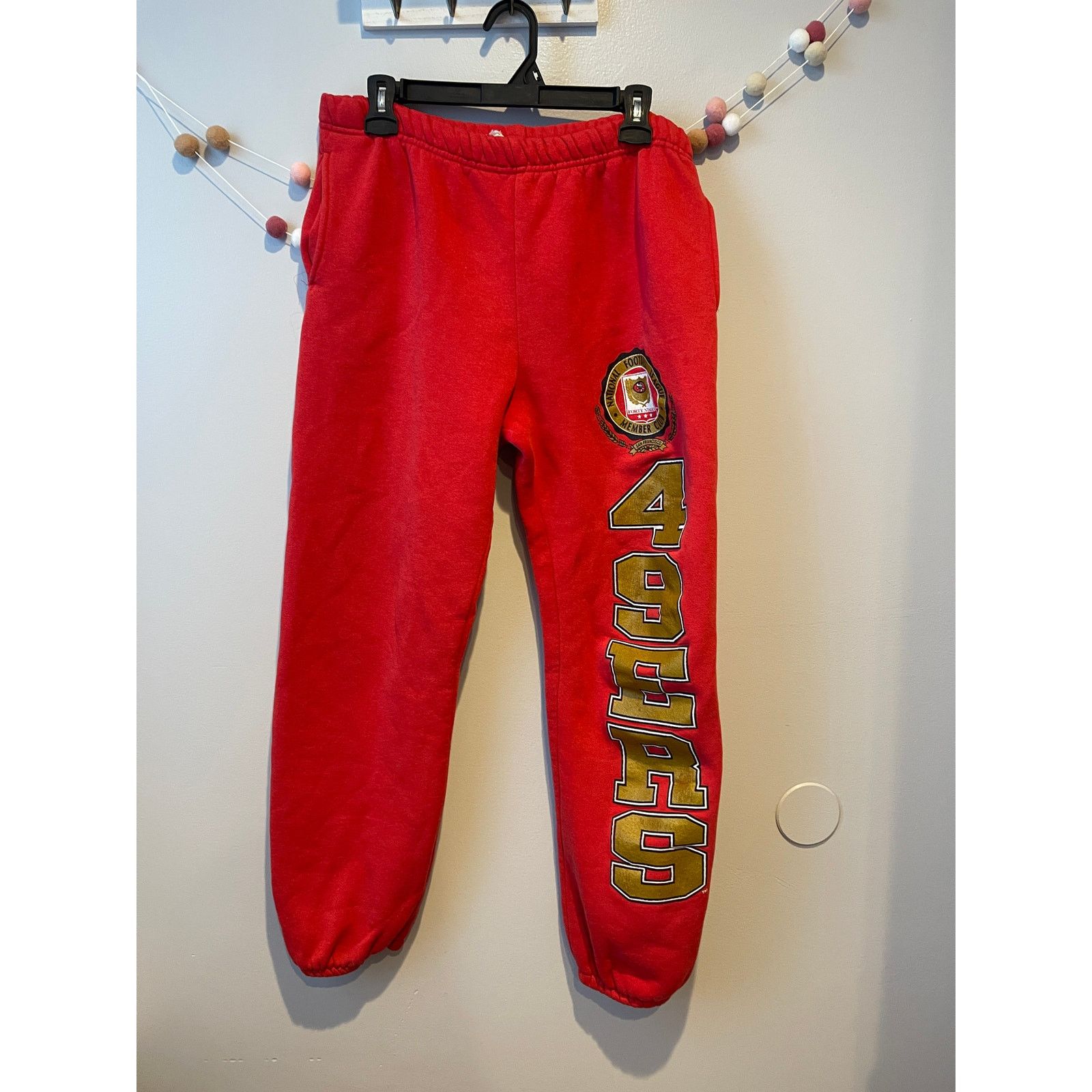 Nutmeg × Vintage Vintage San Francisco 49er NFL Member Club Red Sweatpants Size US 28 / EU 44 - 1 Thumbnail