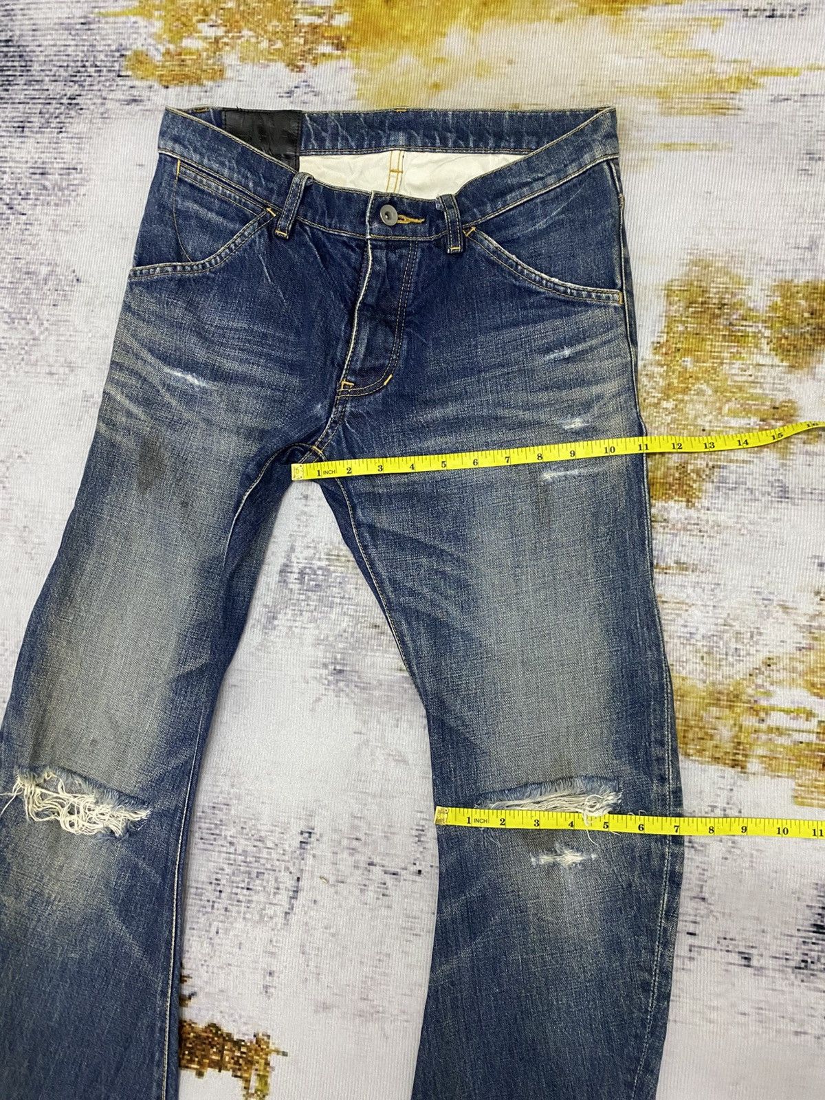 Attachment Vintage Attachment Distressed Denim Jeans Size US 31 - 23 Thumbnail