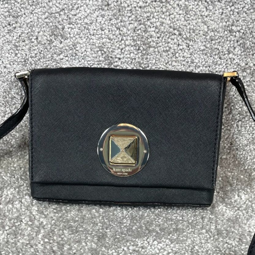 Vintage VINTAGE Kate Spade New York Crossbody Bag Women's Leather Casual Black Adjustable Strap 2010s Size ONE SIZE - 3 Thumbnail