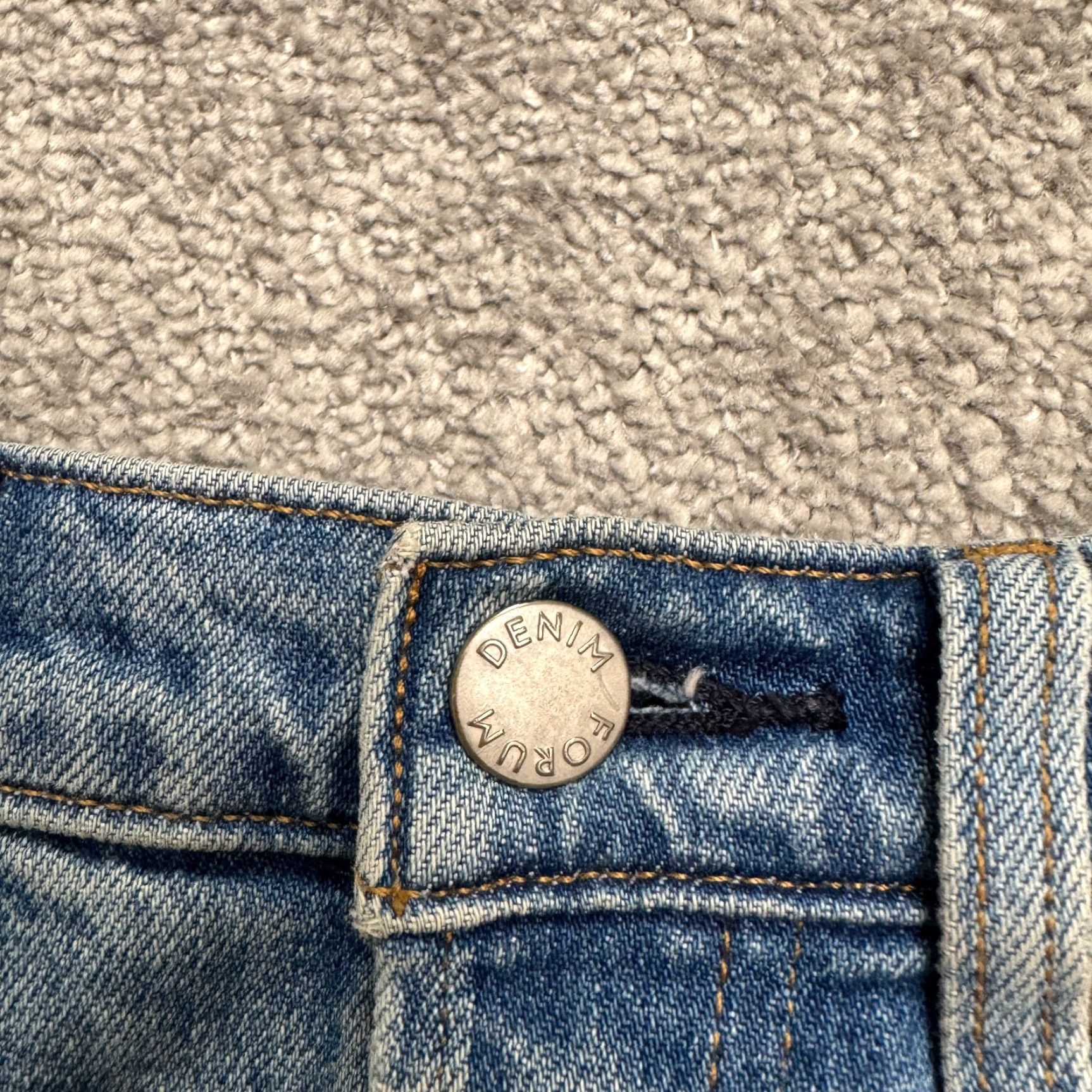 Vintage Denim Forum The Yoko High Rise slim fit Button Fly Jeans Womens 25 Blue Size 42" / US 20 - 3 Thumbnail