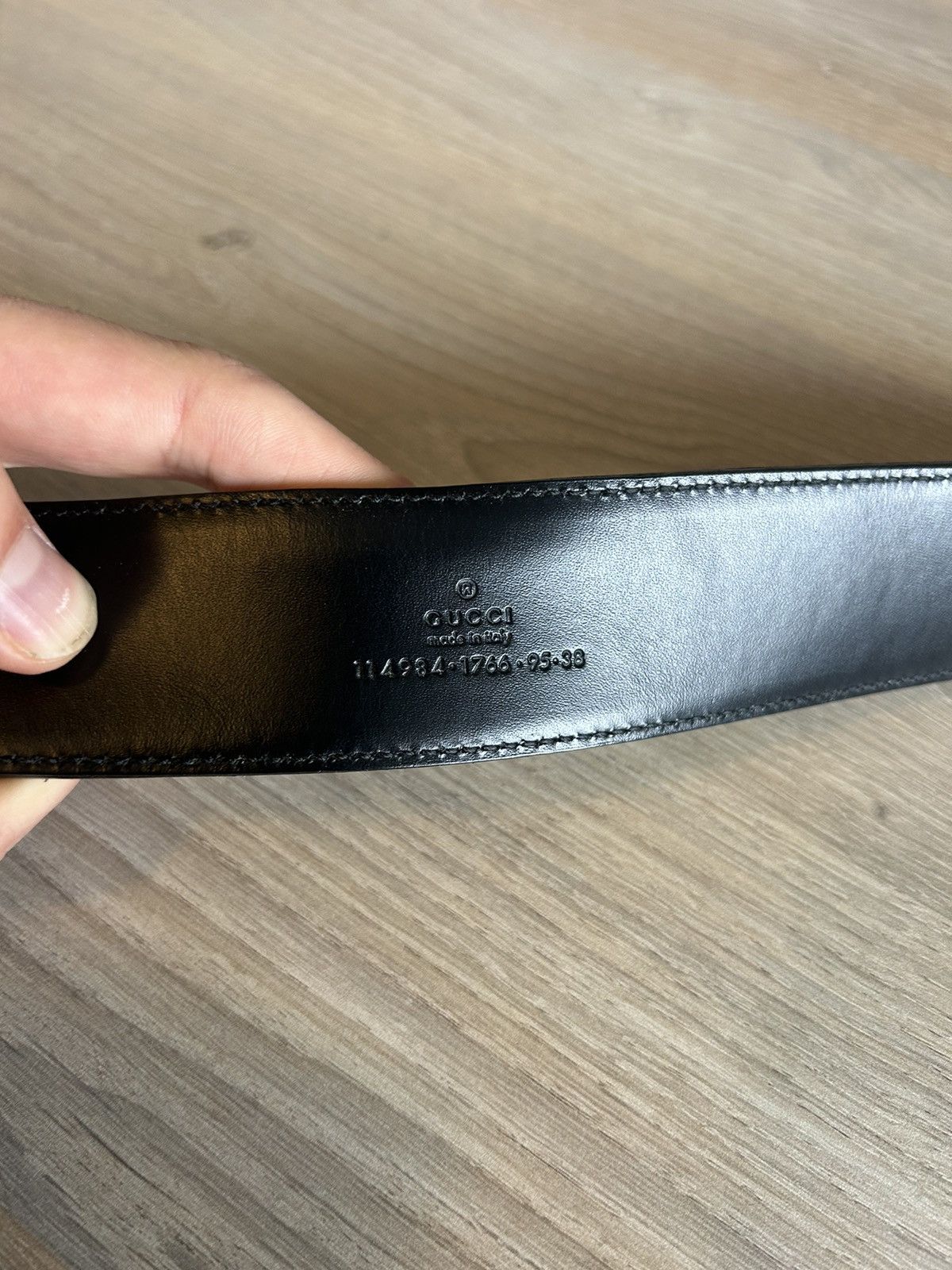 Gucci GG Web Stripe Belt - Black and Red, Iconic GG Buckle Size 38 - 6 Thumbnail