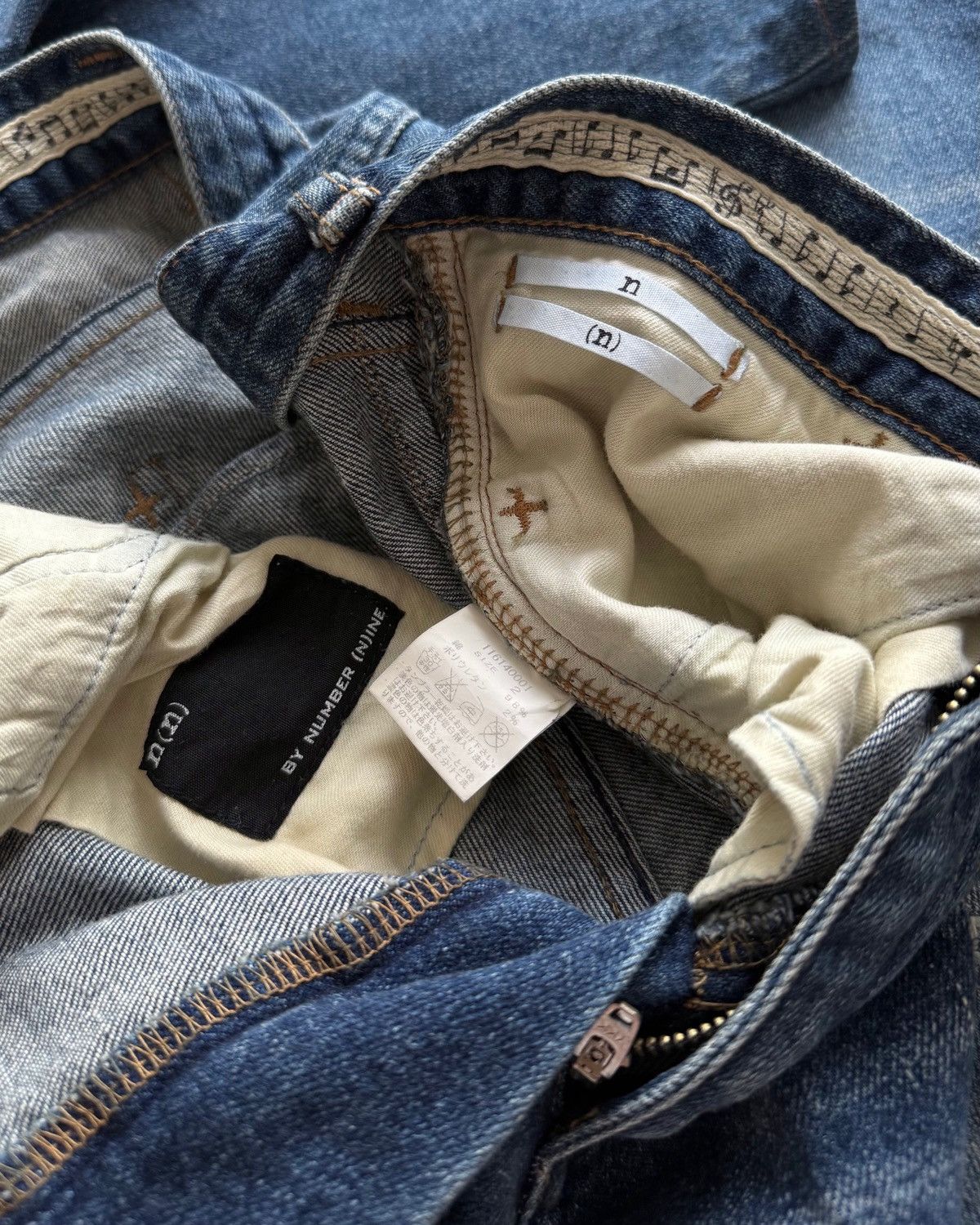 Number (N)ine NUMBER (N)INE GRUNGE SNINNY DENIM PANTS Size US 31 - 9 Thumbnail