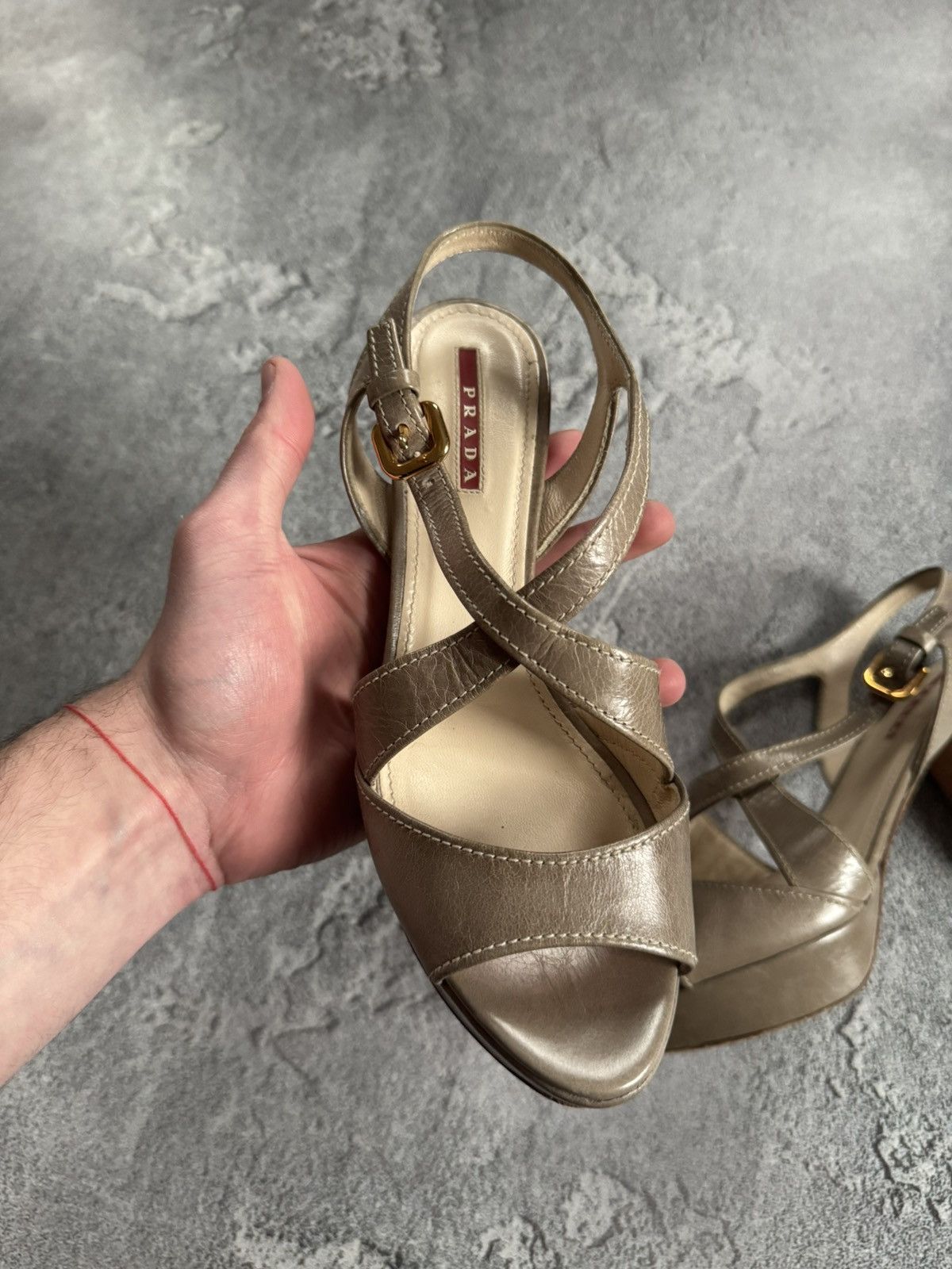 Prada Prada 38size sandals high heels shoes luxury old money 00s Size US 8 / IT 38 - 7 Thumbnail