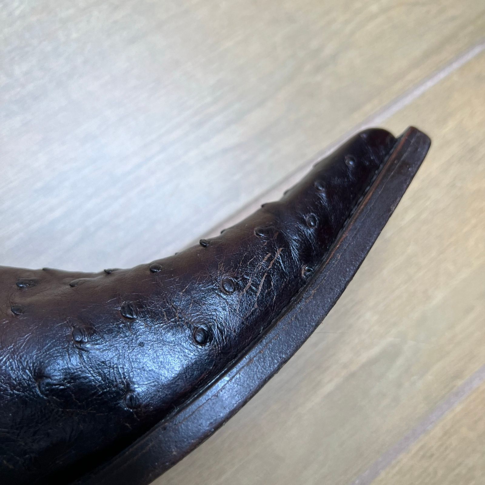 Los Altos Boots Los Altos Quill Ostrich Cowboy Boots Brown Leather Mens 7 EE Size US 7 / EU 40 - 7 Thumbnail