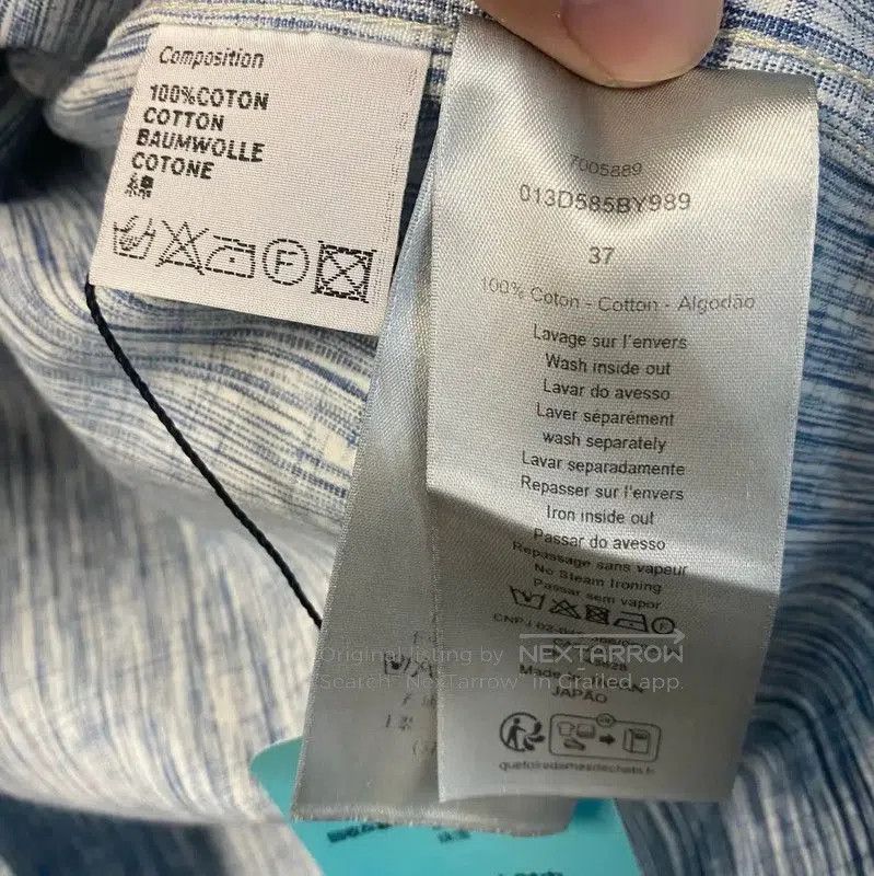 Dior Dior Men's Cotton White Shirt . Size US M / EU 48-50 / 2 - 5 Thumbnail