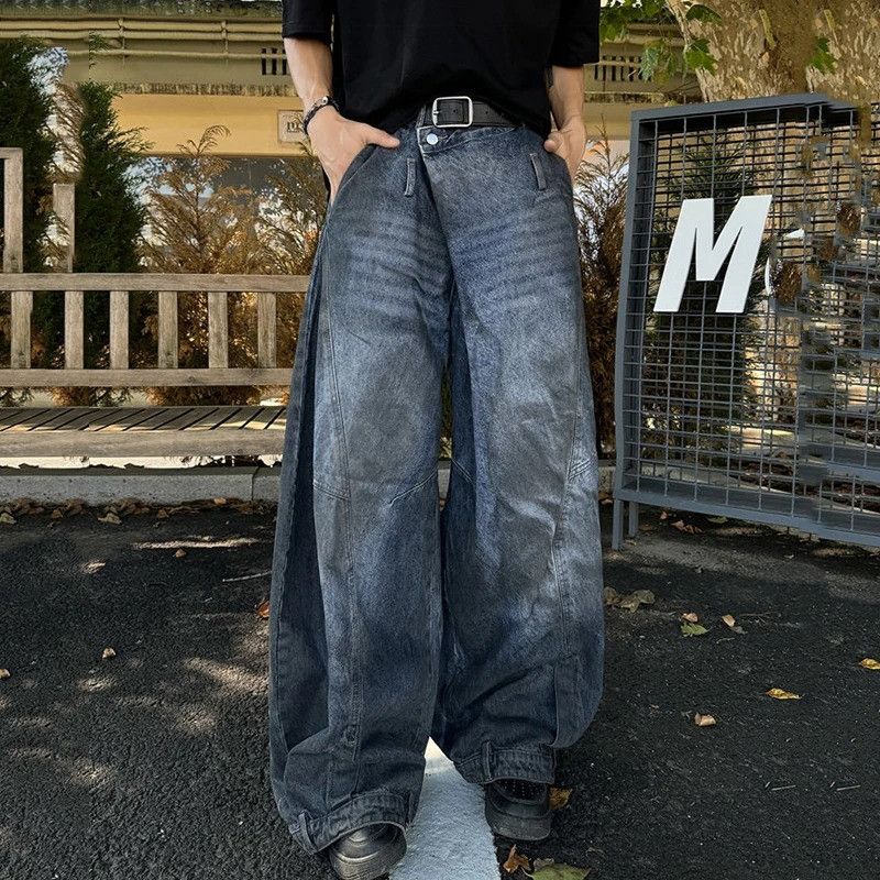 Jean Reverse Waist Jeans Size US 32 / EU 48 - 2 Thumbnail