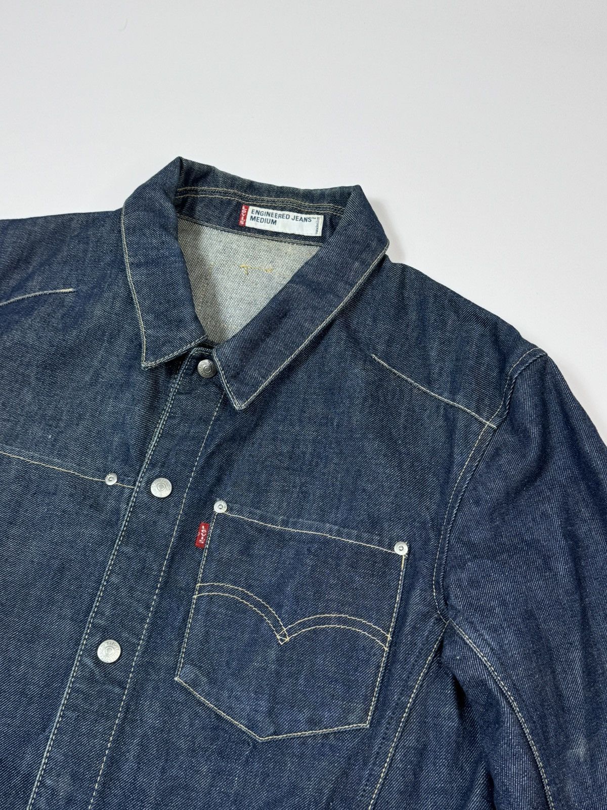 Levi's Levi’s Engineered Jeans Denim Jacket LEJ Trucker Vintage 00s Size US M / EU 48-50 / 2 - 2 Thumbnail