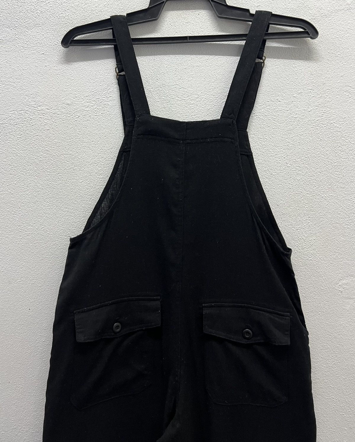 Designer × Vintage Alma Design Black Wide-Leg Linen Blend Overalls – Size S Size US 36 / EU 52 - 4 Thumbnail