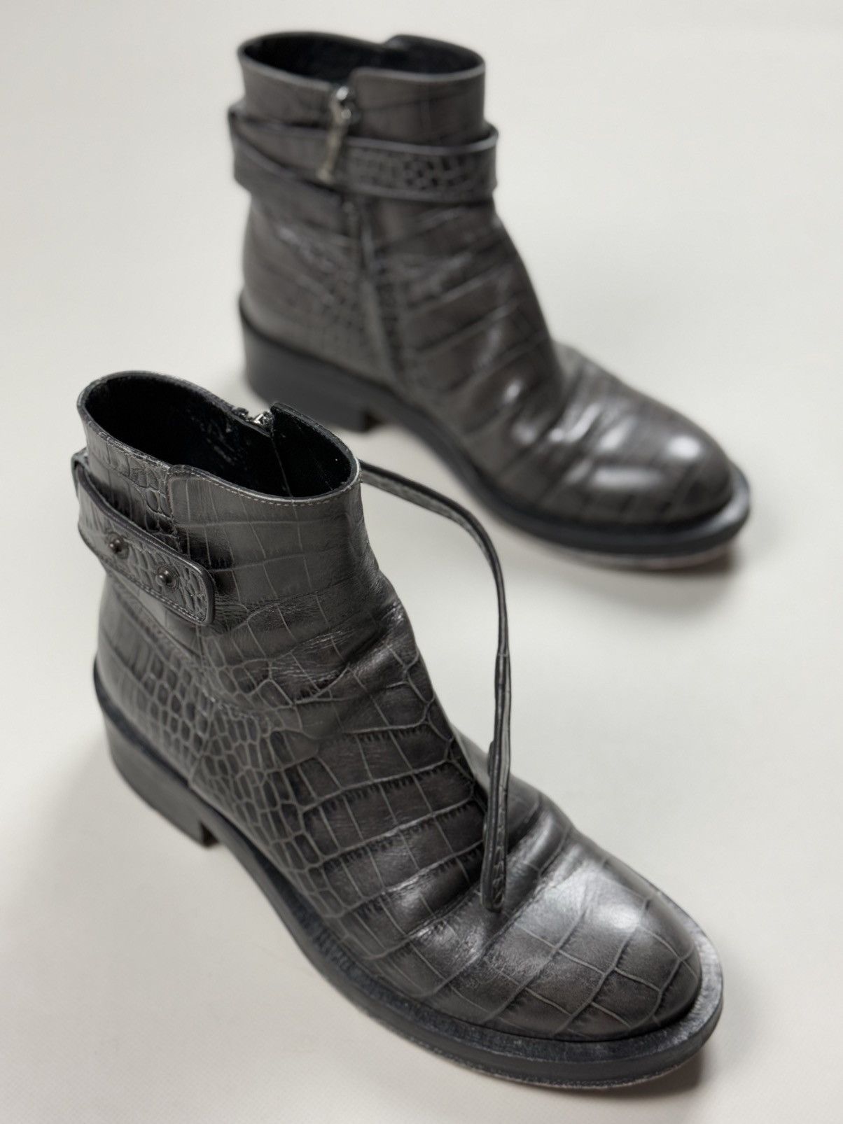 DOROTHEE SCHUMACHER Schumacher Ladies Leather Ankle Zip Combat Boots Size 38 Size US 8 / IT 38 - 23 Thumbnail