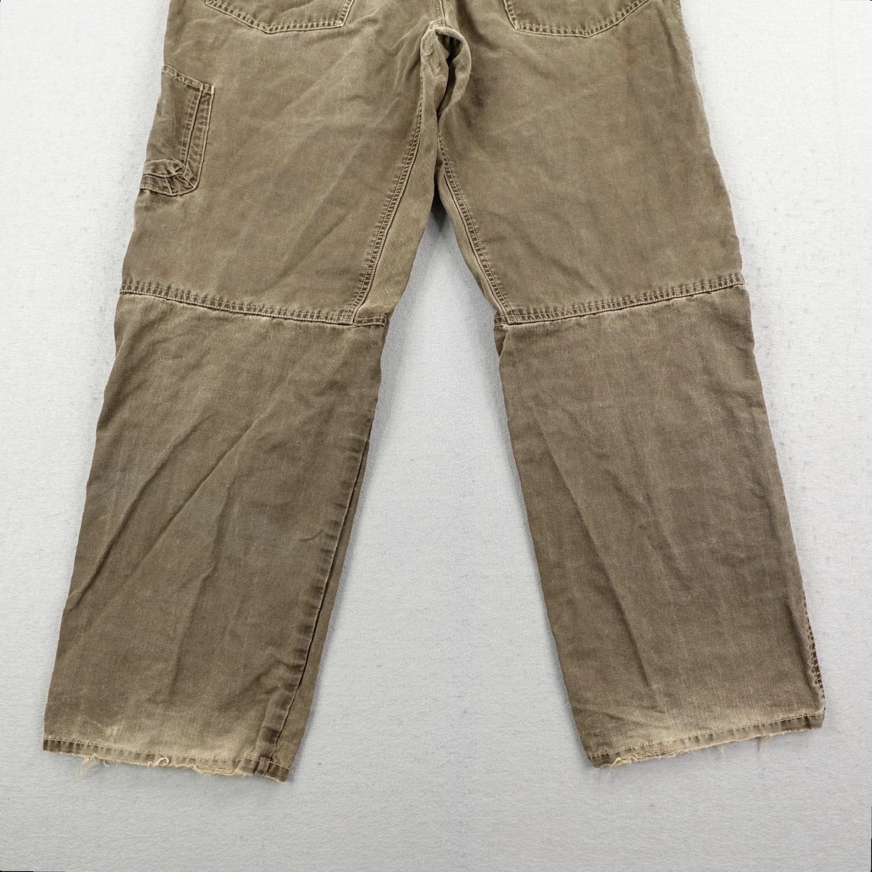 Vintage Kuhl Pants Mens 36x32 Brown Crag Series Canvas Utility Articulated Knee Outdoors Size US 36 / EU 52 - 6 Thumbnail