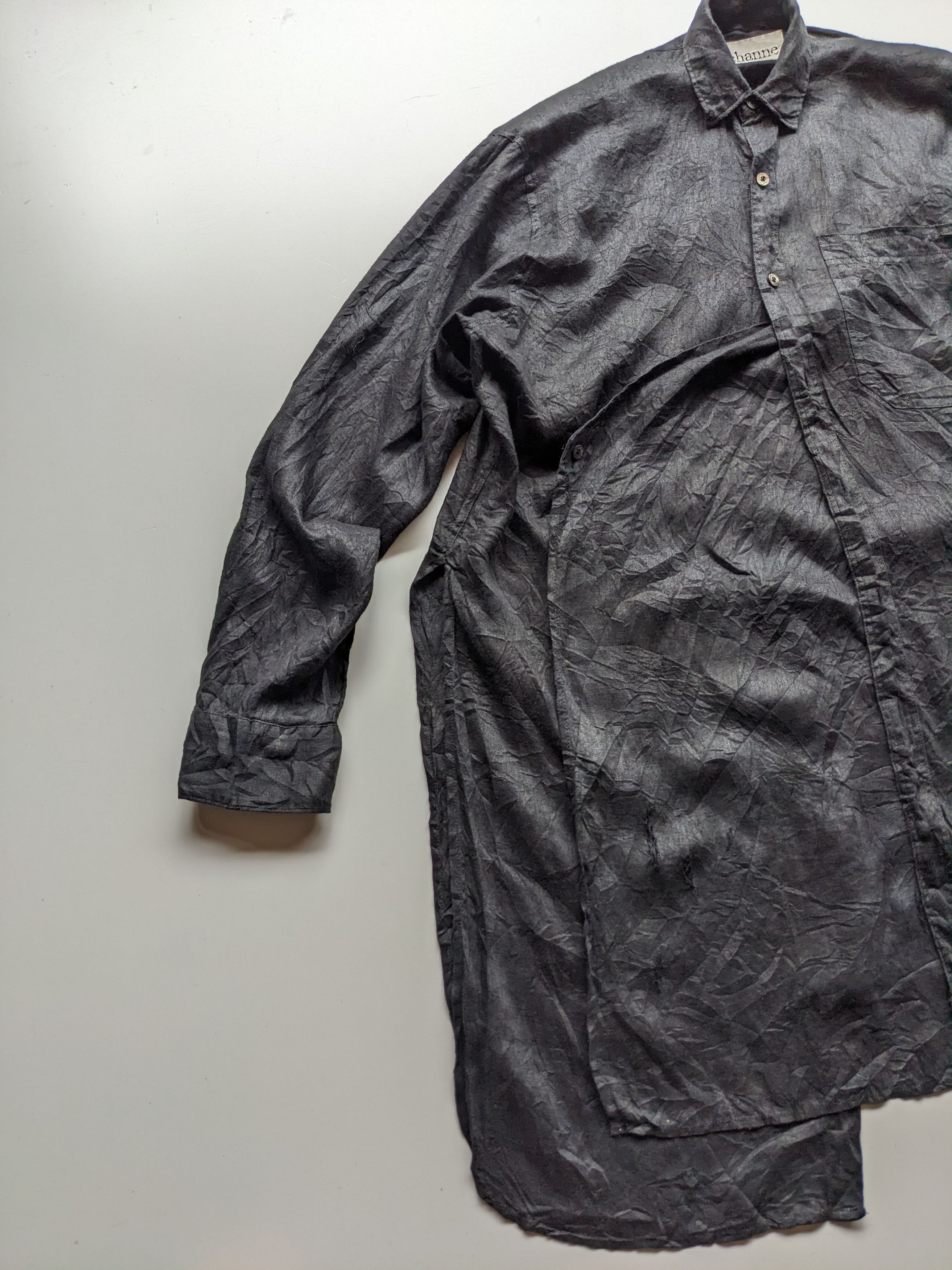 Designer × Maison MIHARA YASUHIRO SS17 Miharaya Suhiro distressed hemp shirt Size US M / EU 48-50 / 2 - 3 Thumbnail