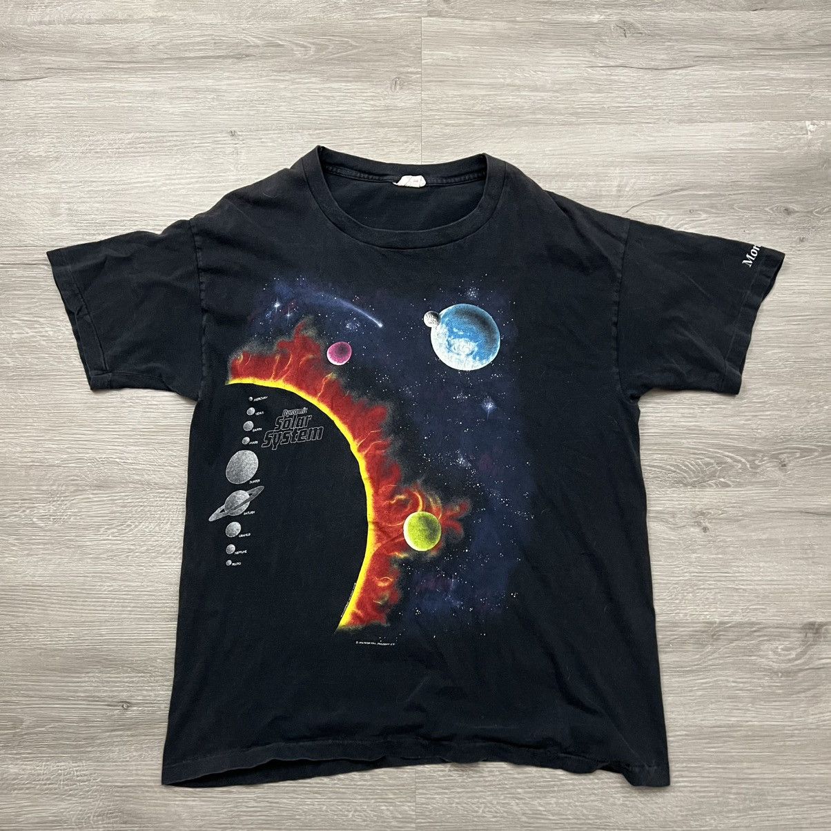 Vintage Vintage Peter Kull Solar System Planets Tee Size US XL / EU 56 / 4 - 2 Thumbnail