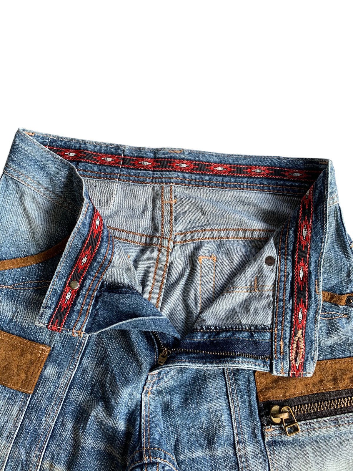 Other EDWIN XV BUSH PANTS NAVAJO STYLE FADED DISTRESSED DENIM Size US 31 - 14 Thumbnail