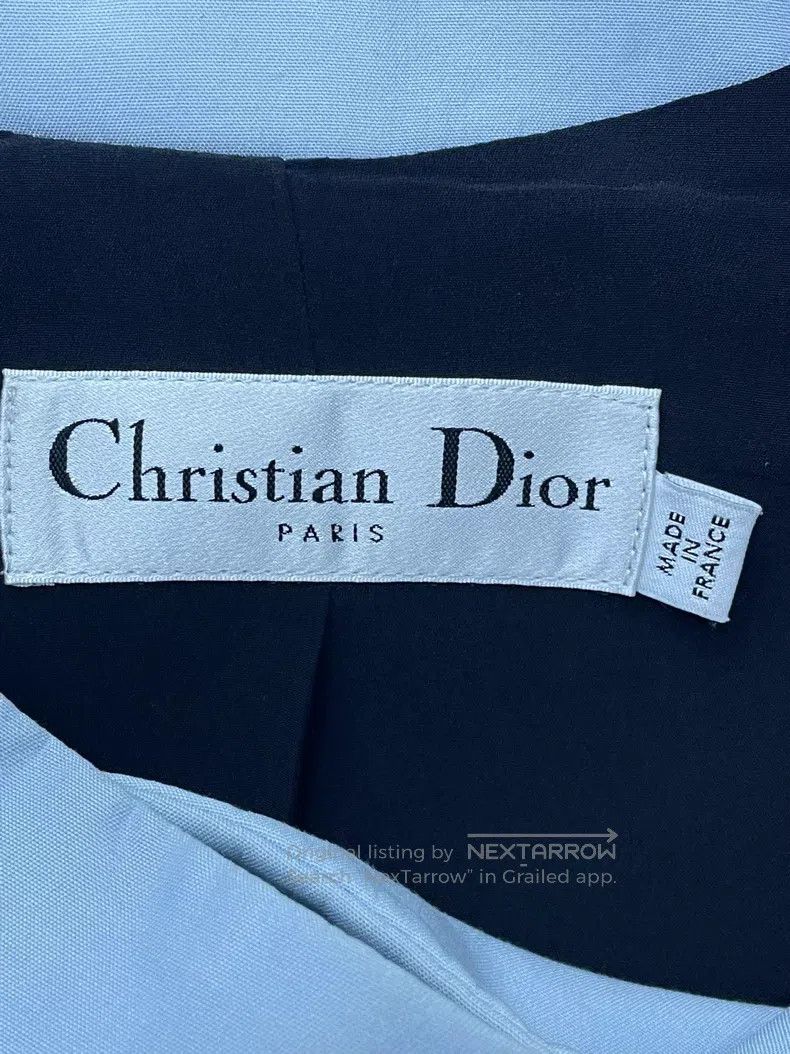 Dior Dior Light blue show embroidery long short-sleeved vest ja Size XS / US 0-2 / IT 36-38 - 5 Thumbnail