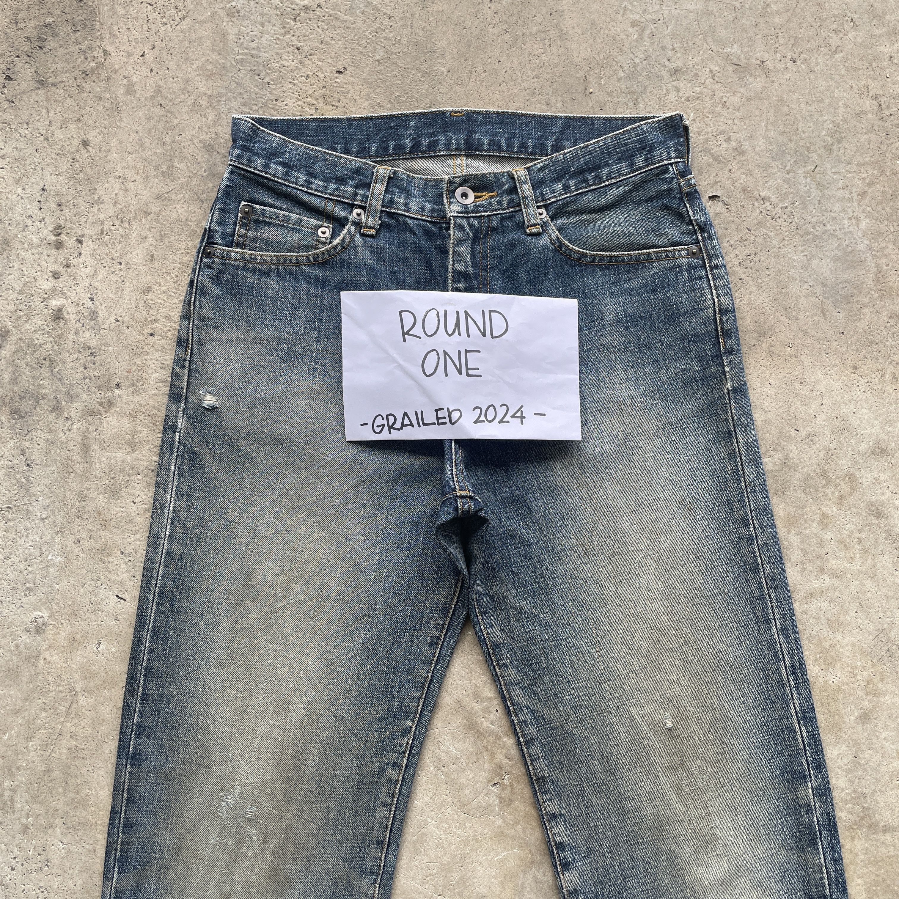 Japanese Brand Vintage Japanese MudWash Denim Faded Jeans Pants W30x30 Size US 30 / EU 46 - 3 Thumbnail