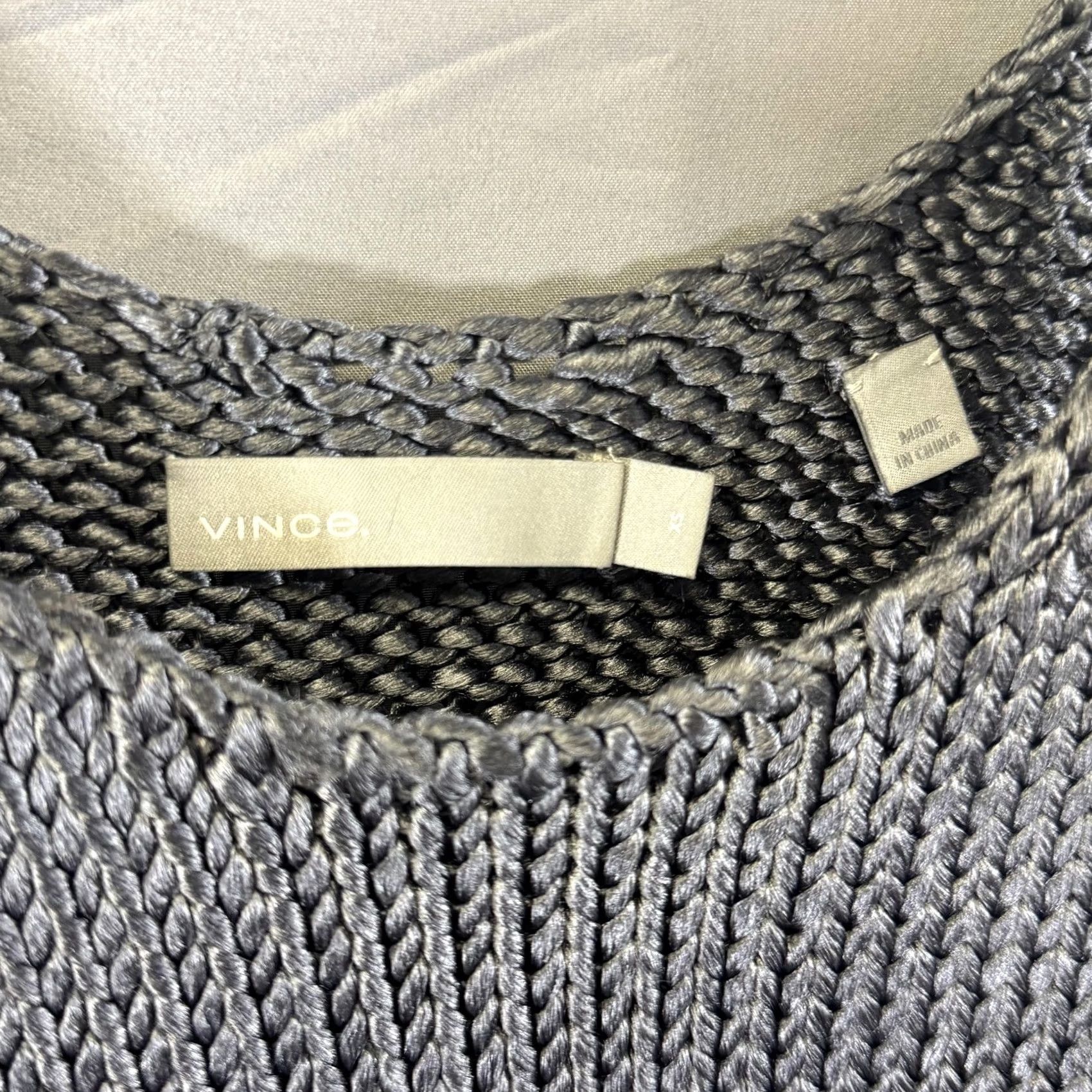 Vince Vince Sweater Tank Womens XS Gray Knit Sleeveless Pullover Top XS White? Size XS / US 0-2 / IT 36-38 - 3 Thumbnail