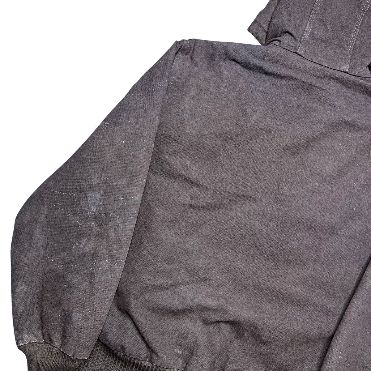 Carhartt Vtg 2000s Carhartt J130 DKB Hooded Dark Brown Canvas Jacket Size US L / EU 52-54 / 3 - 21 Thumbnail