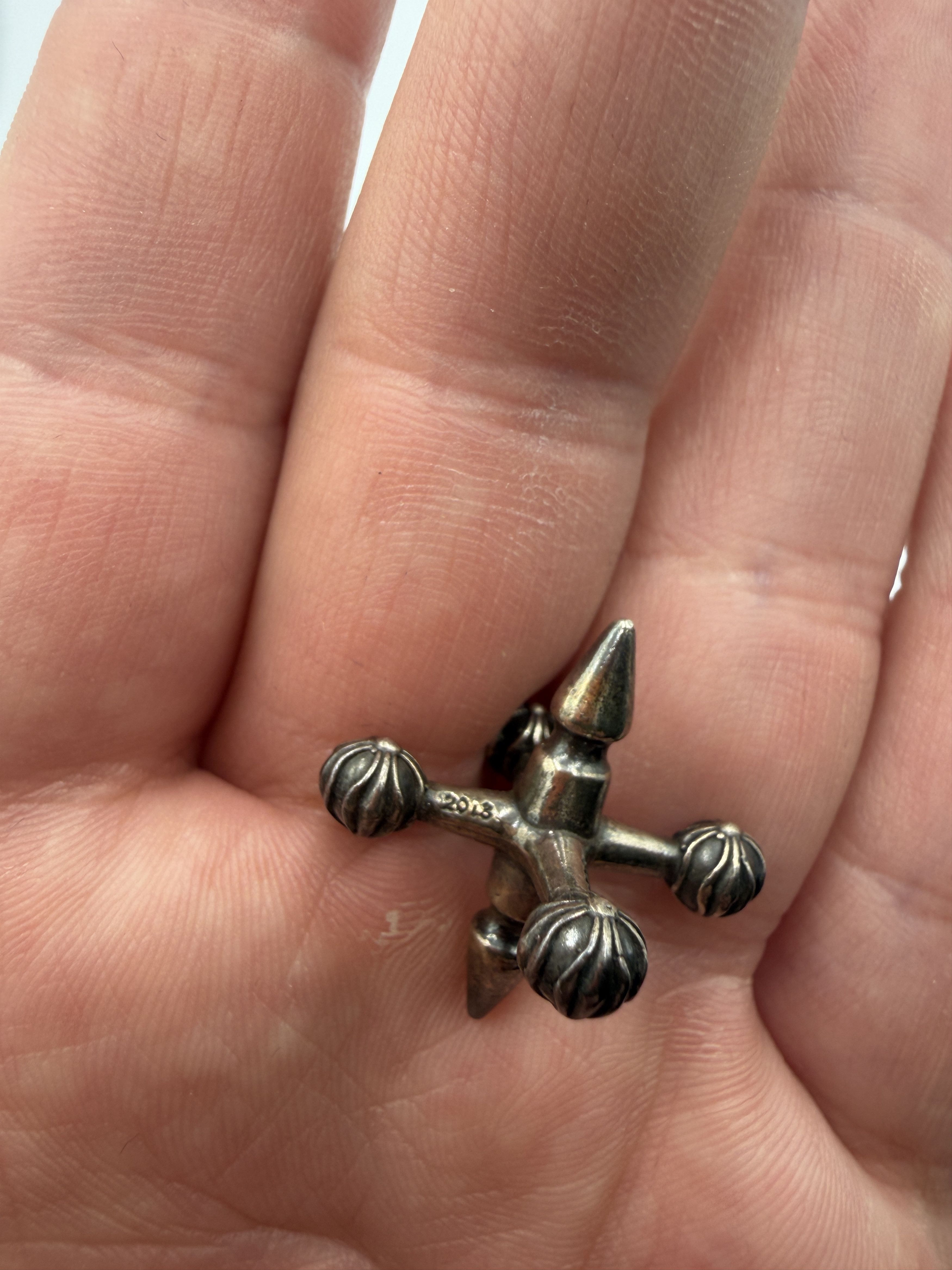 Chrome Hearts Chrome Hearts Silver Jacks Game Set Size ONE SIZE - 4 Thumbnail