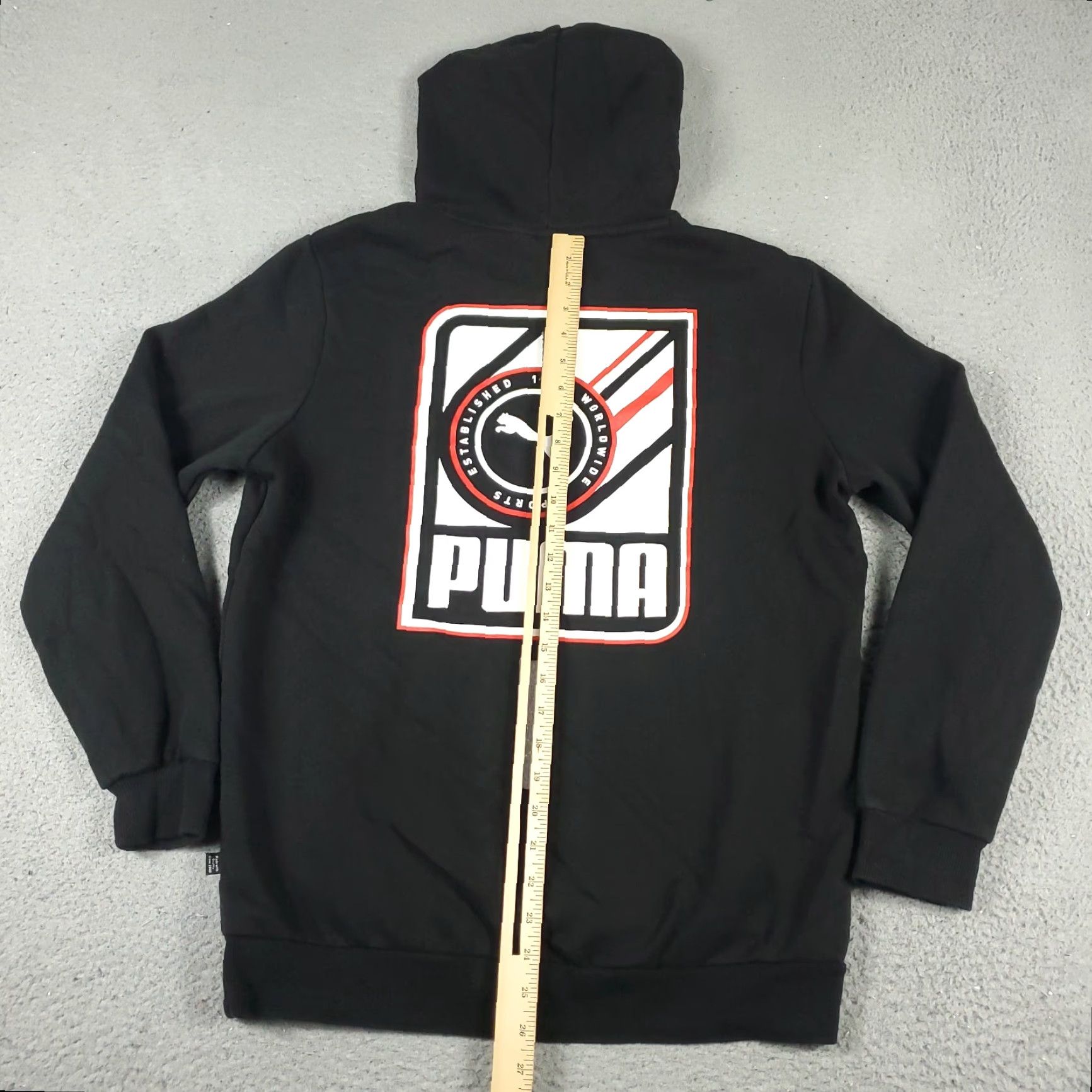 Puma PUMA Hoodie Mens Medium Black Pullover Casual Sweatshirt Mock Neck Size US M / EU 48-50 / 2 - 6 Thumbnail