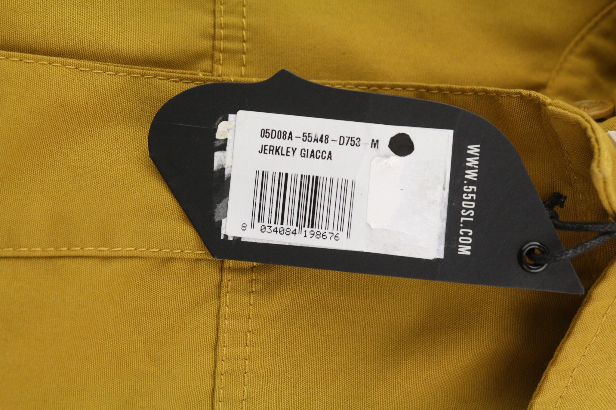 Diesel JERKLEY M 55DSL Snap Button Mustard Jacket 40229 Size US M / EU 48-50 / 2 - 7 Thumbnail