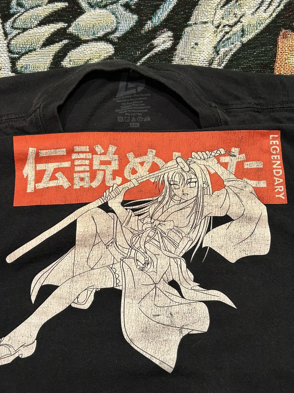 Other Vintage Black and white Legendary anime girl y2k t shirt XXL Size US XXL / EU 58 / 5 - 4 Thumbnail