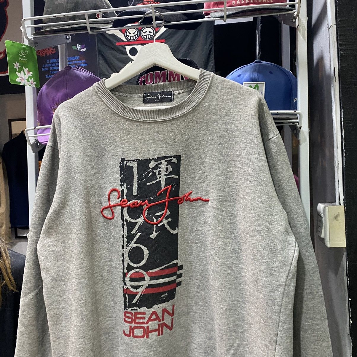 Sean John × Vintage 💥 90s Sean John Embroidered Crewneck Sweatshirt Size US XL / EU 56 / 4 - 3 Thumbnail
