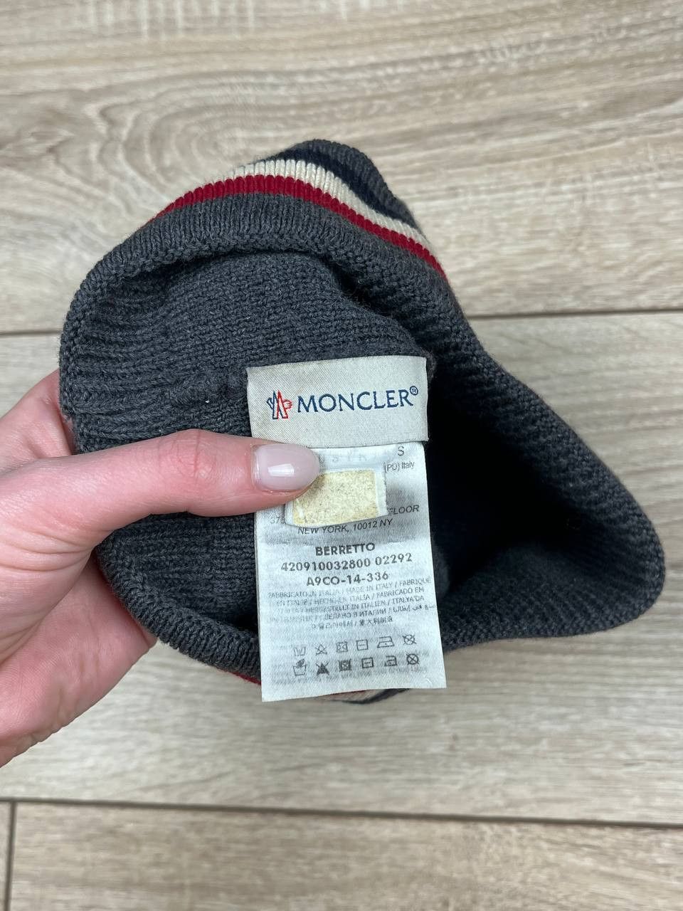 Moncler Moncler grey wool beanie made in Italy Size ONE SIZE - 6 Thumbnail