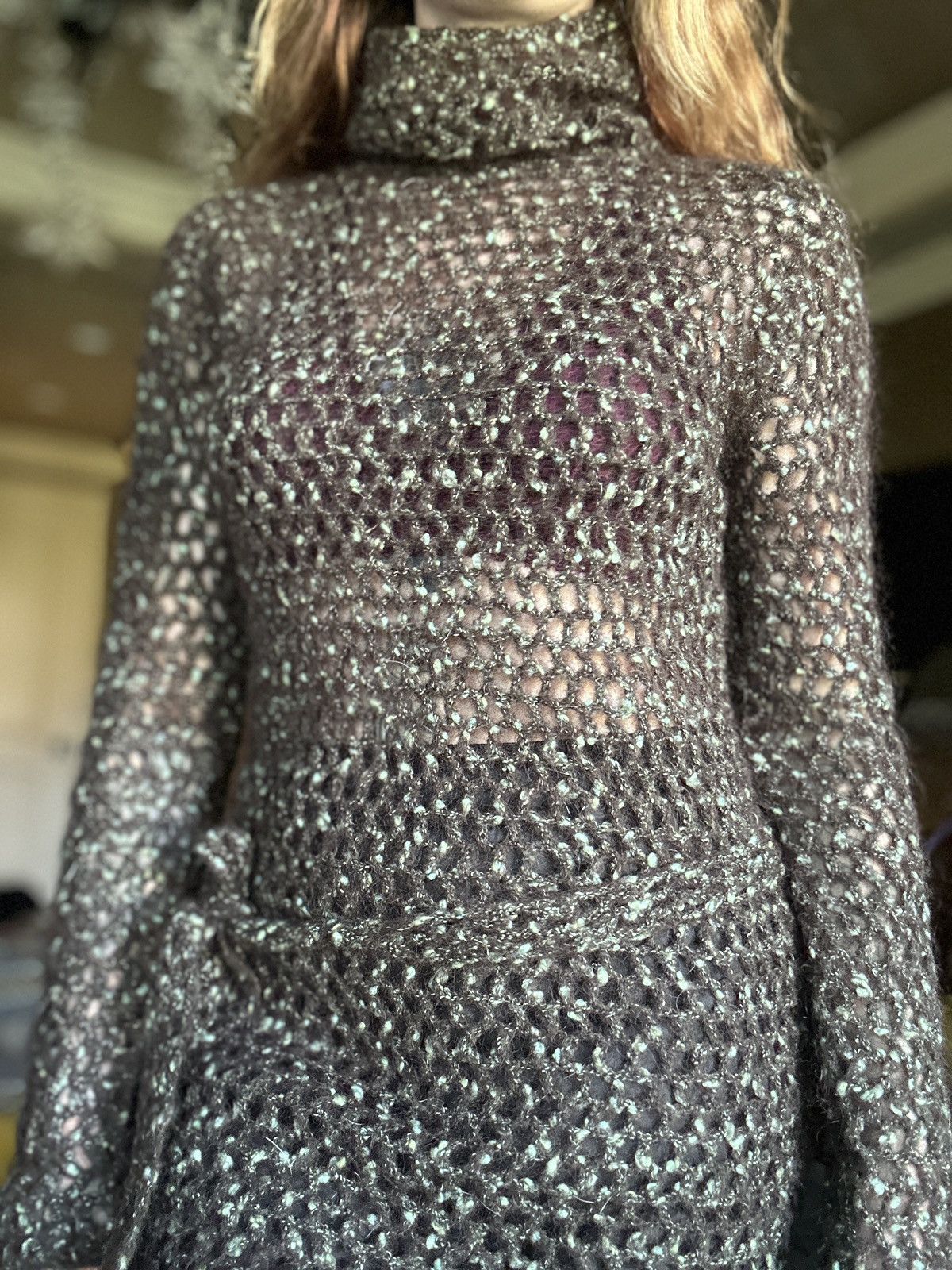 Other Knitted Sweater Dress Crochet Size M / US 6-8 / IT 42-44 - 3 Thumbnail