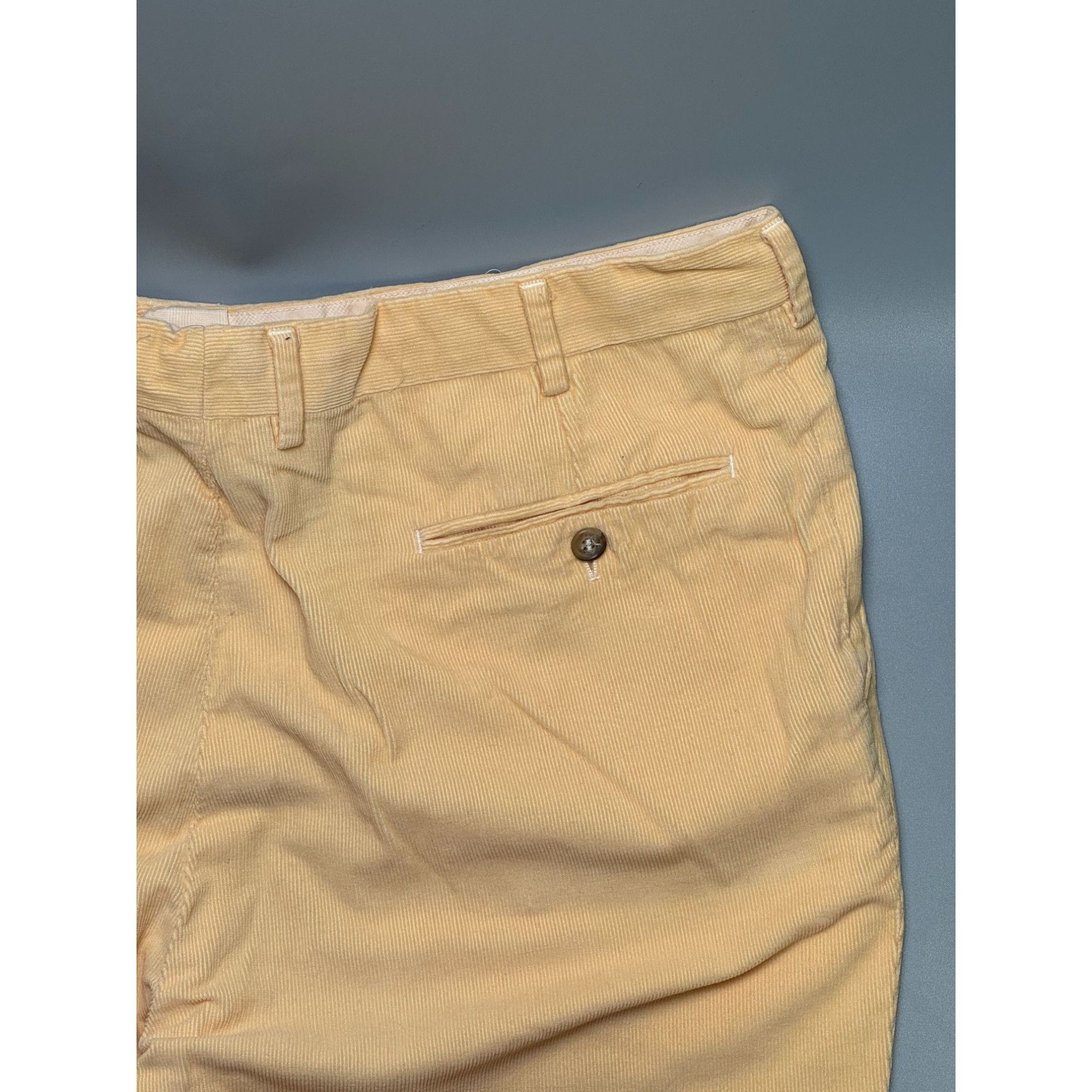 Brioni Brioni Cervinia Corduroy Yellow Formal Trousers (Y1142) Size US 38 / EU 54 - 10 Thumbnail