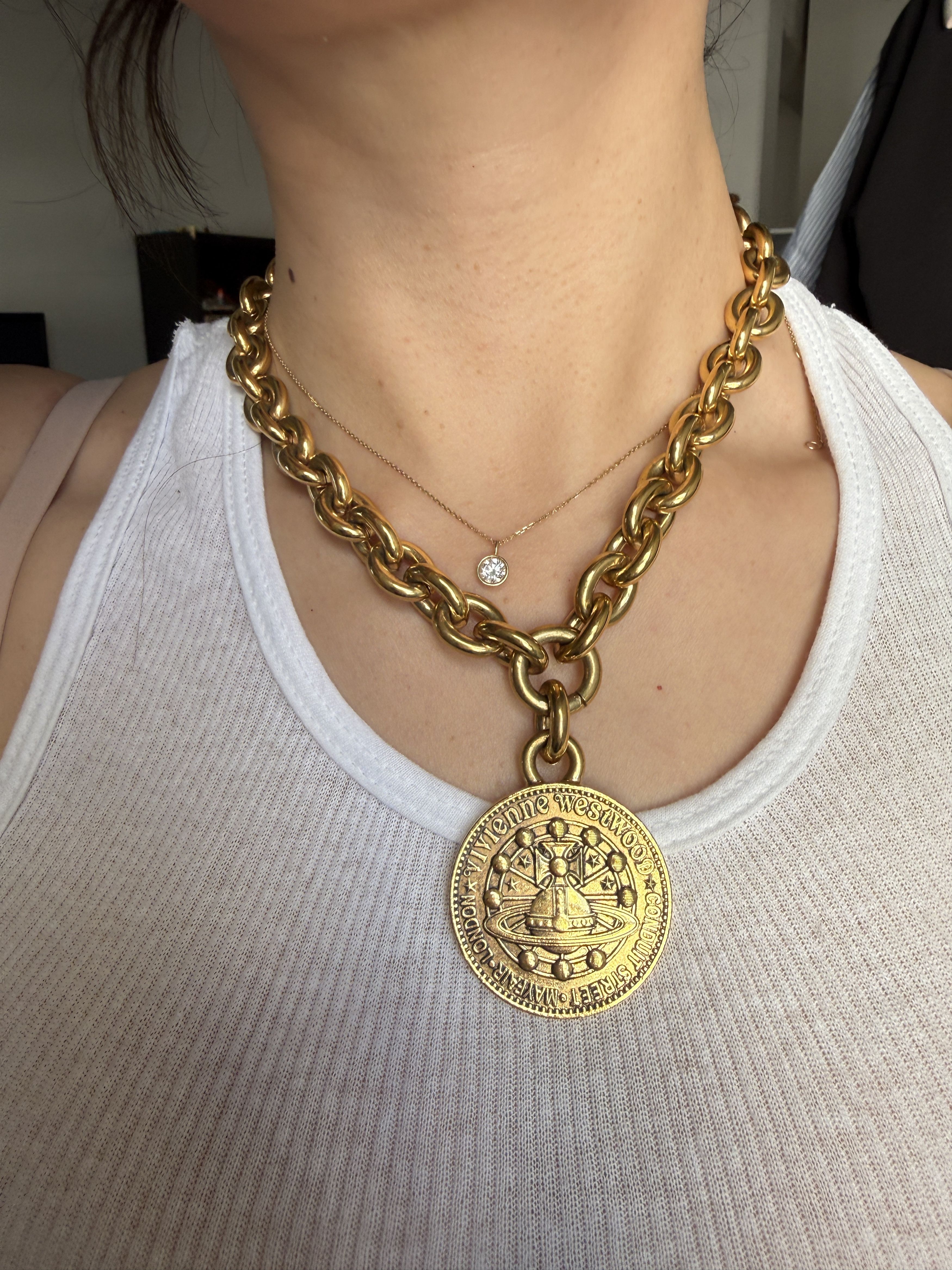 Vivienne Westwood Huge Double Sided Charm Necklace Broken Size ONE SIZE - 7 Thumbnail